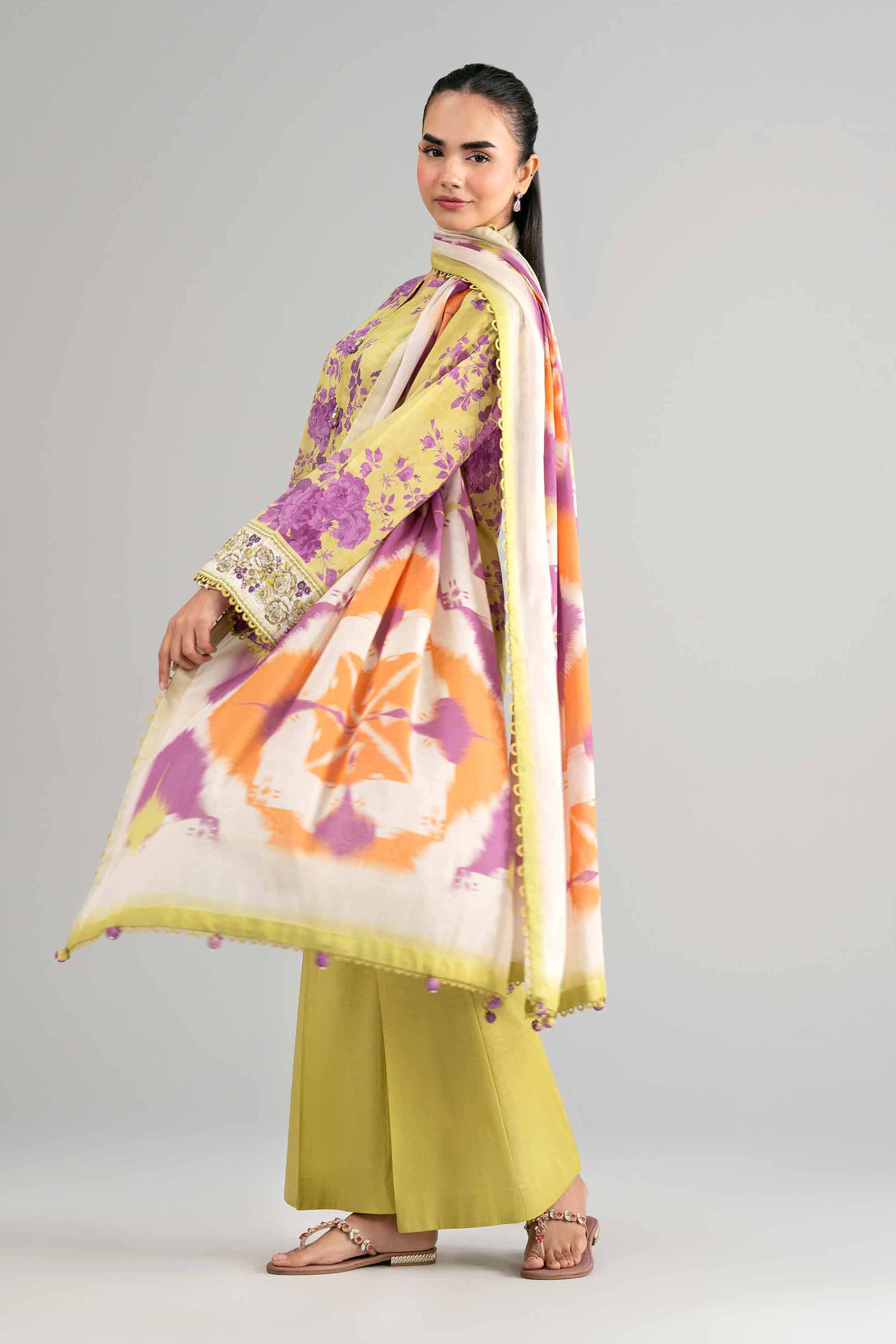 3 Piece - Digital Printed Suit - 42601482 for Women - Unstitched Collection | Nishat | Shop Online
