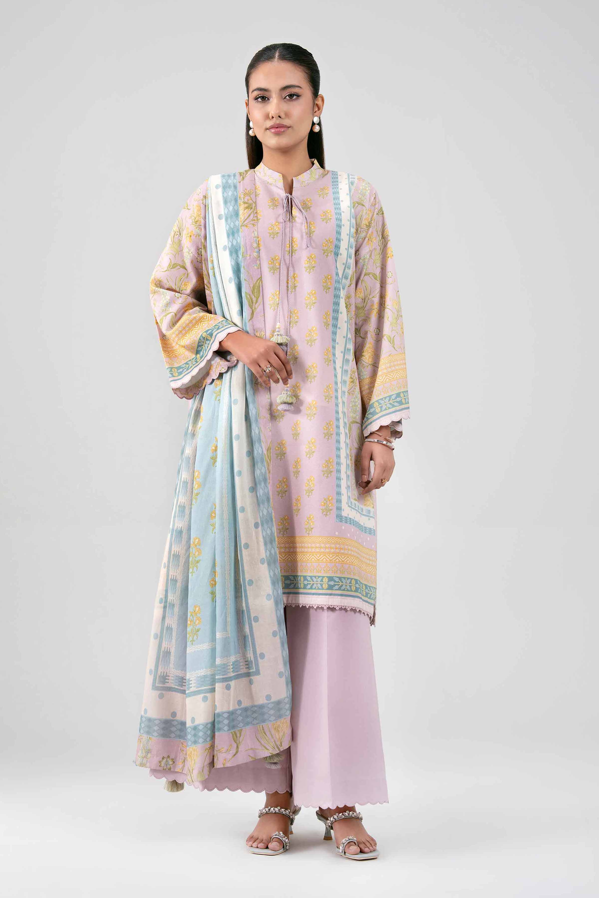 3 Piece - Digital Printed Suit - 42601483 for Women - Unstitched Collection | Nishat | Shop Online