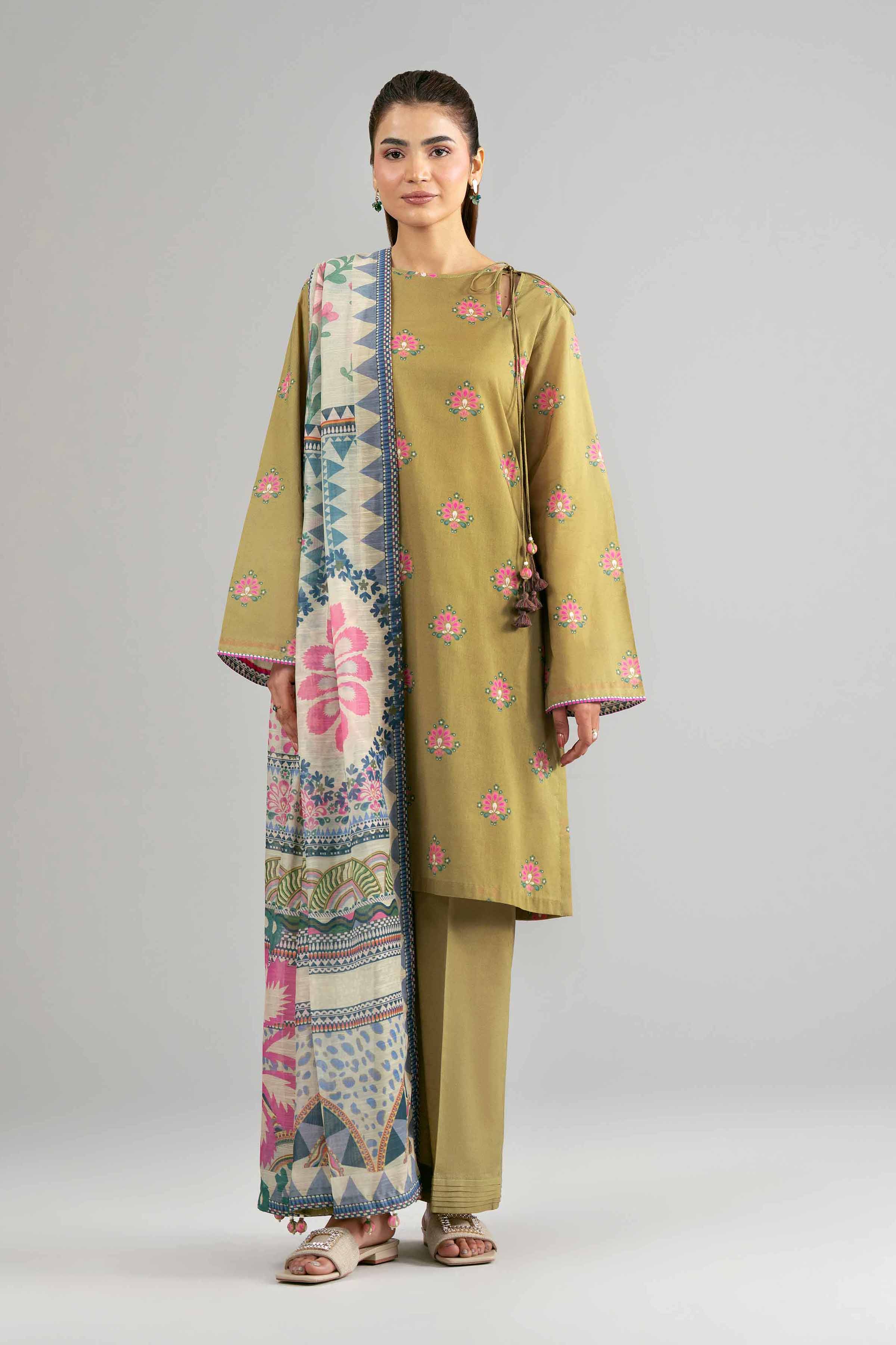 3 Piece - Digital Printed Suit - 42601488 for Women - Unstitched Collection | Nishat | Shop Online