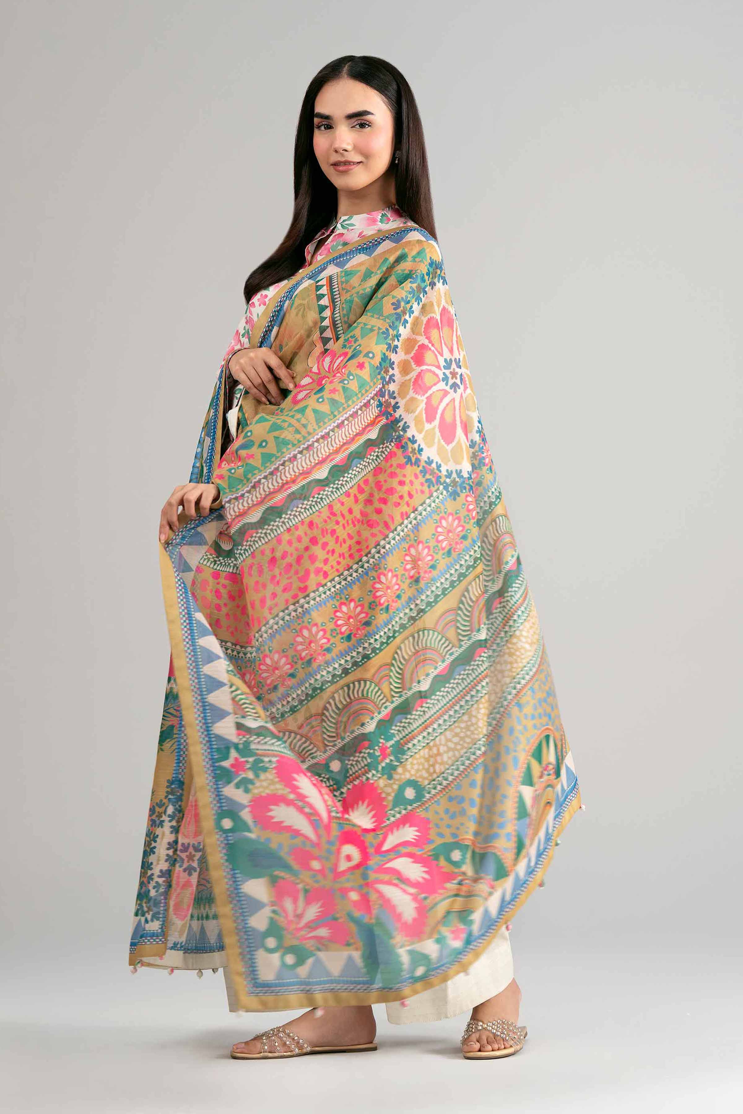 3 Piece - Digital Printed Suit - 42601489 for Women - Unstitched Collection | Nishat | Shop Online