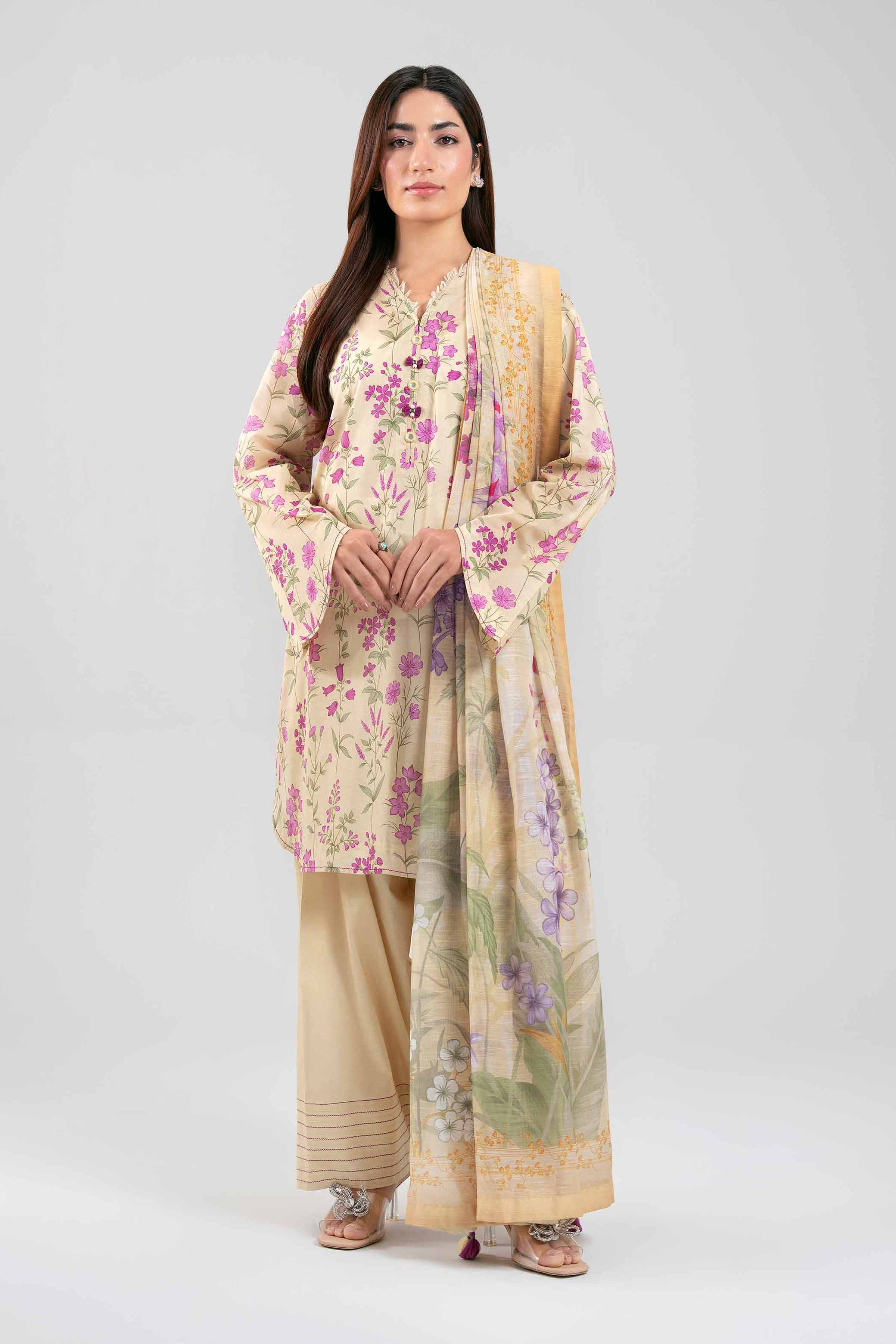 3 Piece - Digital Printed Suit - 42601491 for Women - Unstitched Collection | Nishat | Shop Online