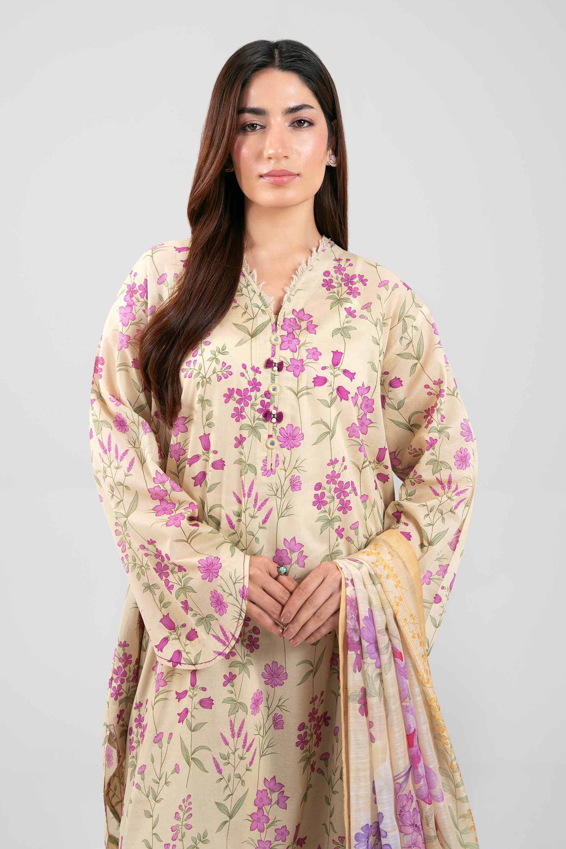 3 Piece - Digital Printed Suit - 42601491 for Women - Unstitched Collection | Nishat | Shop Online