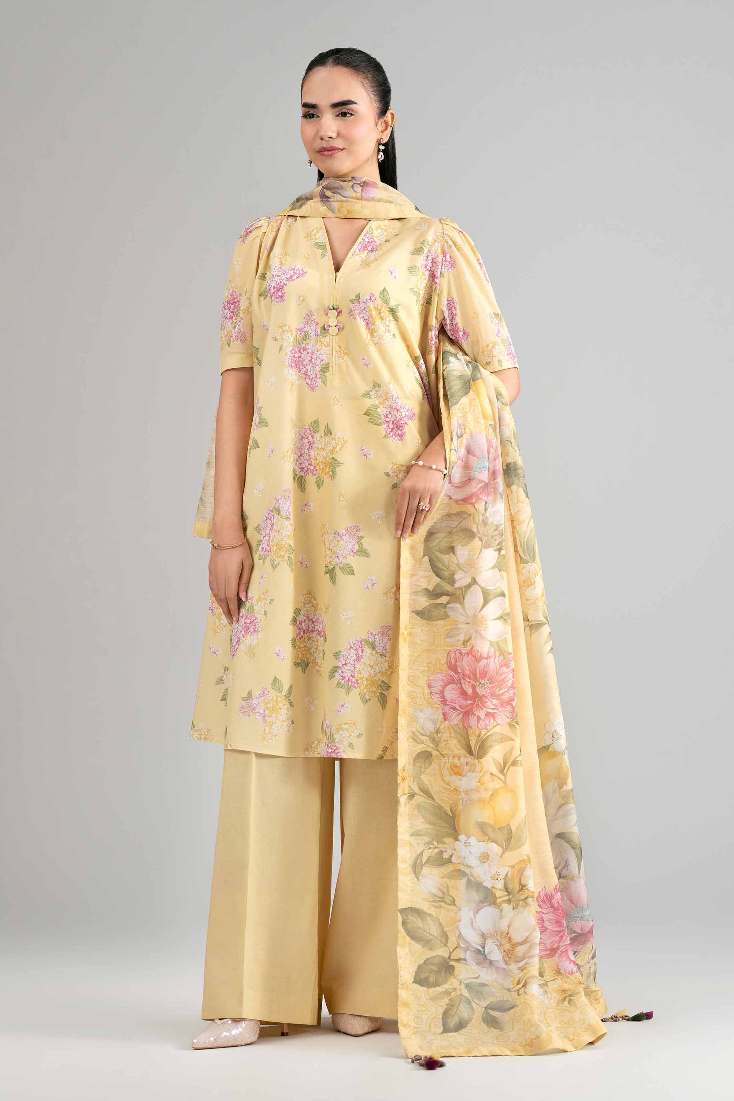3 Piece - Digital Printed Suit - 42601492 for Women - Unstitched Collection | Nishat | Shop Online