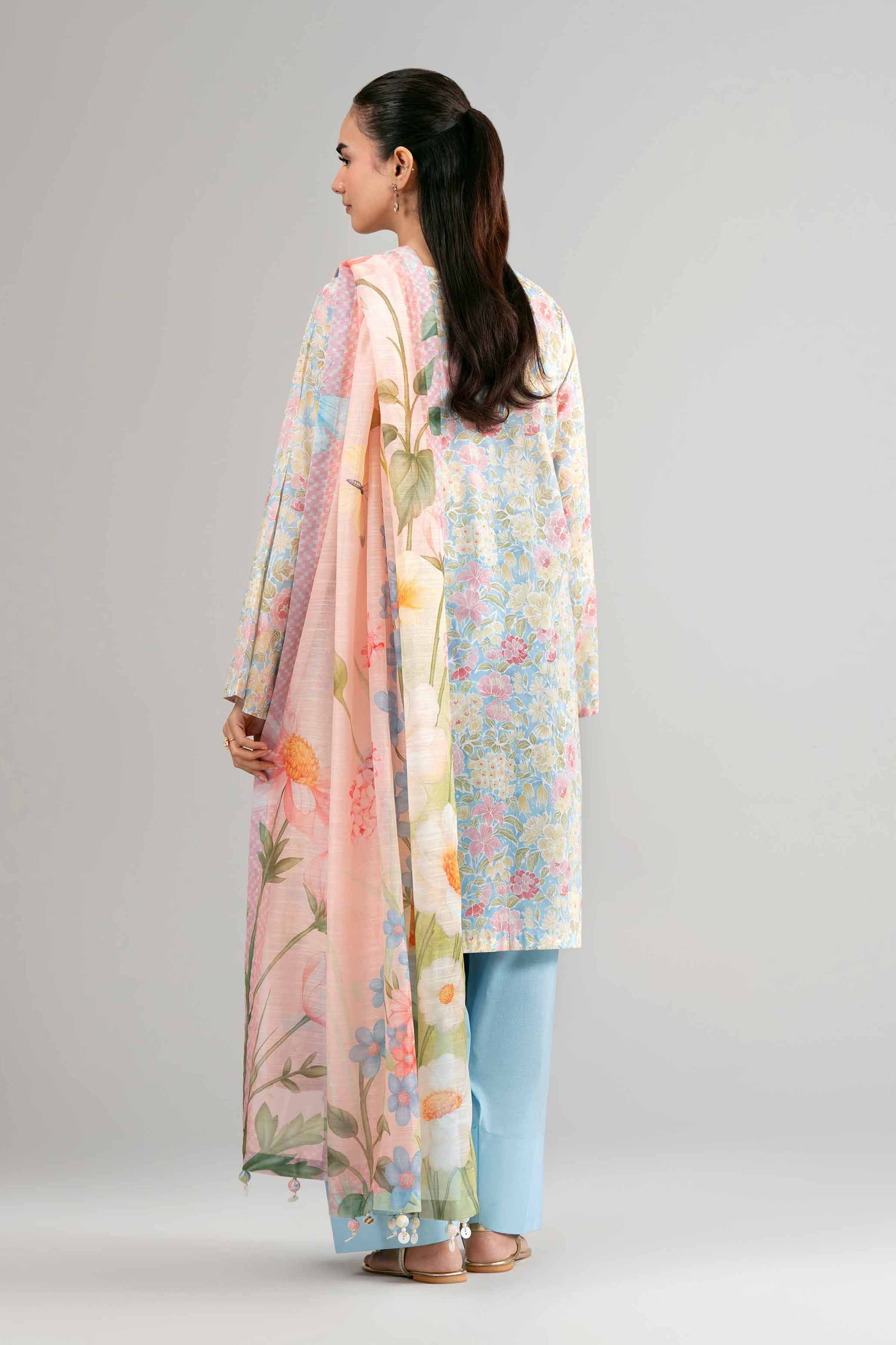 3 Piece - Digital Printed Suit - 42601493 for Women - Unstitched Collection | Nishat | Shop Online