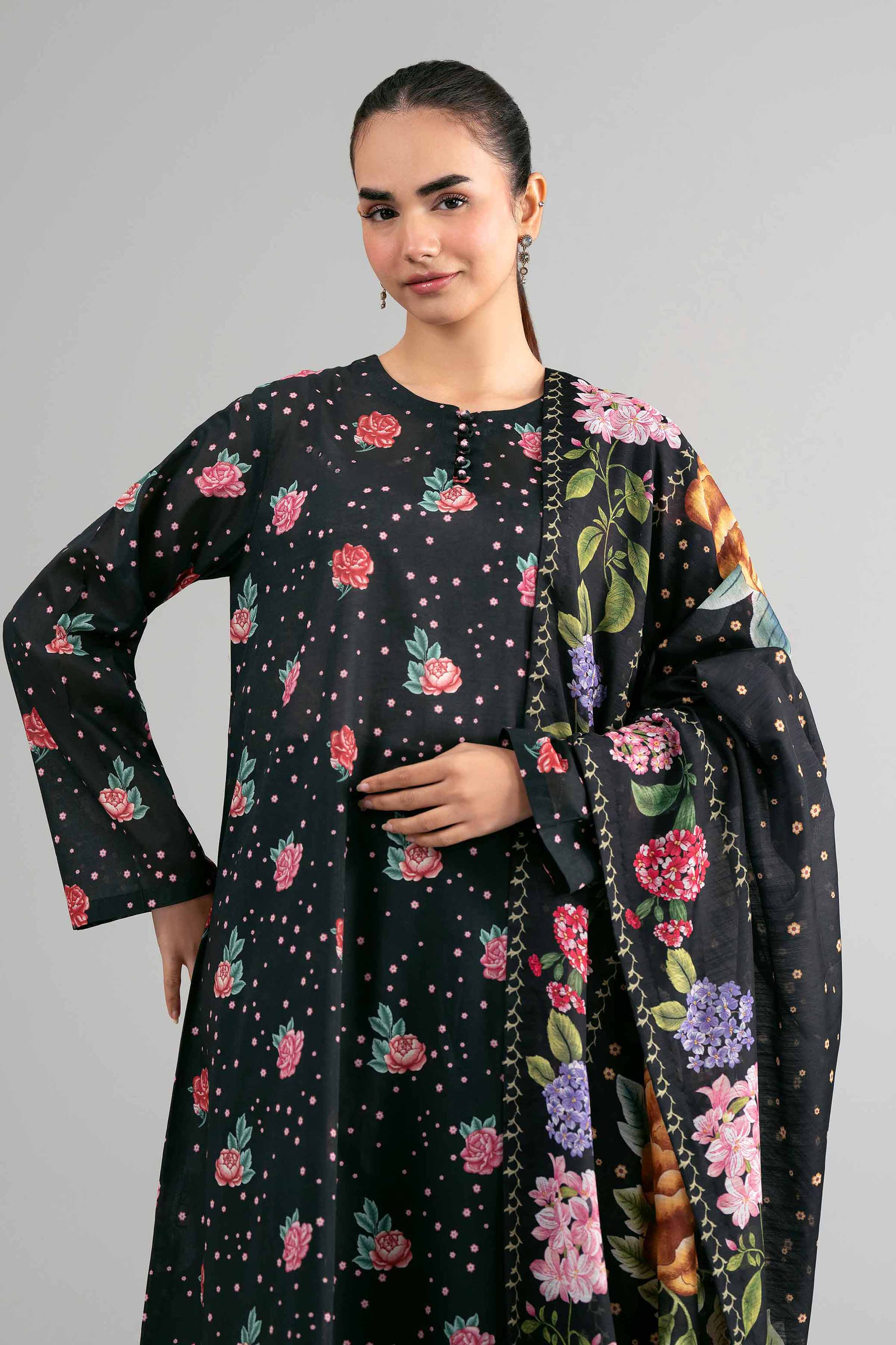 3 Piece - Digital Printed Suit - 42601494 for Women - Unstitched Collection | Nishat | Shop Online