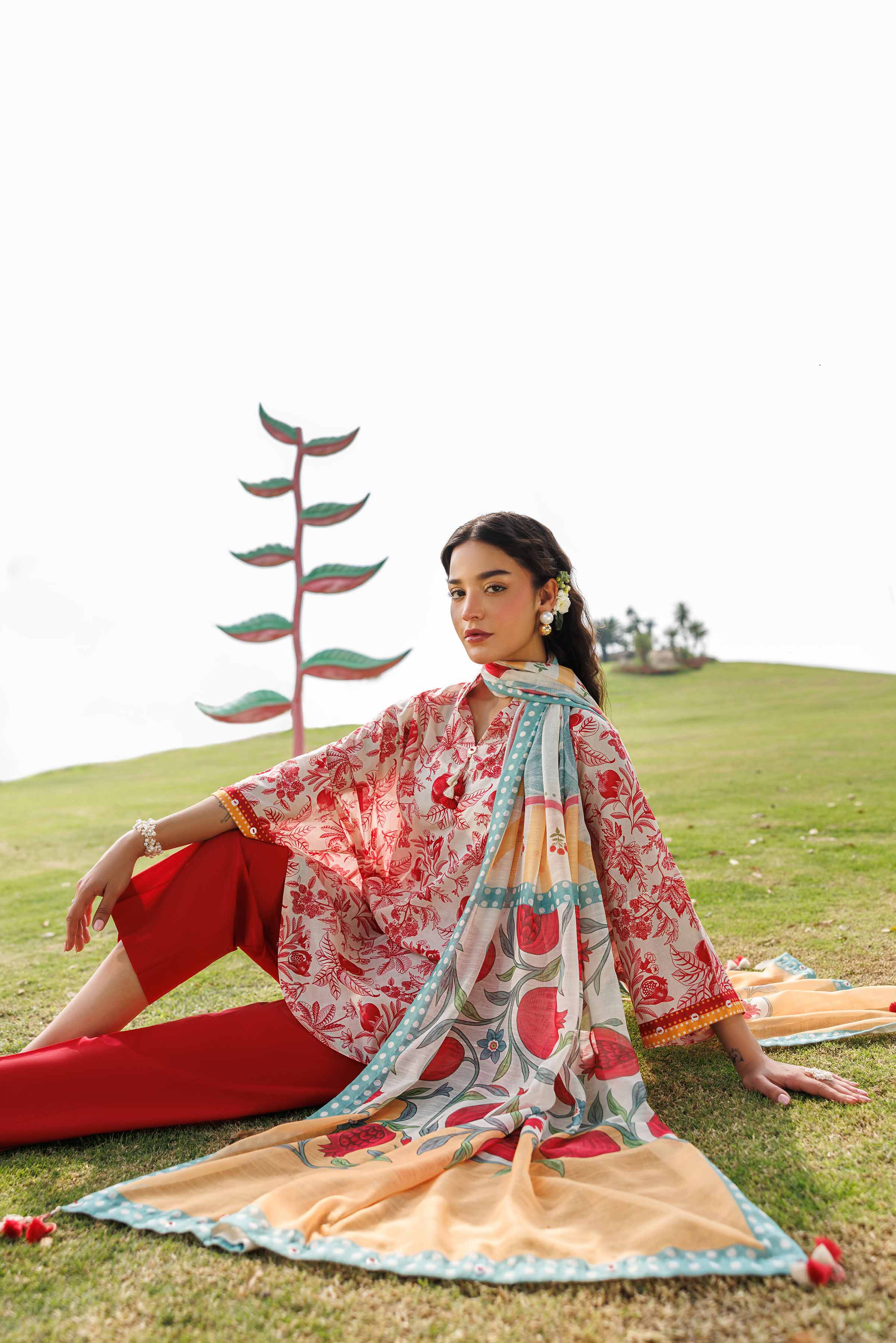 3 Piece - Digital Printed Suit - 42601499 for Women - Unstitched Collection | Nishat | Shop Online