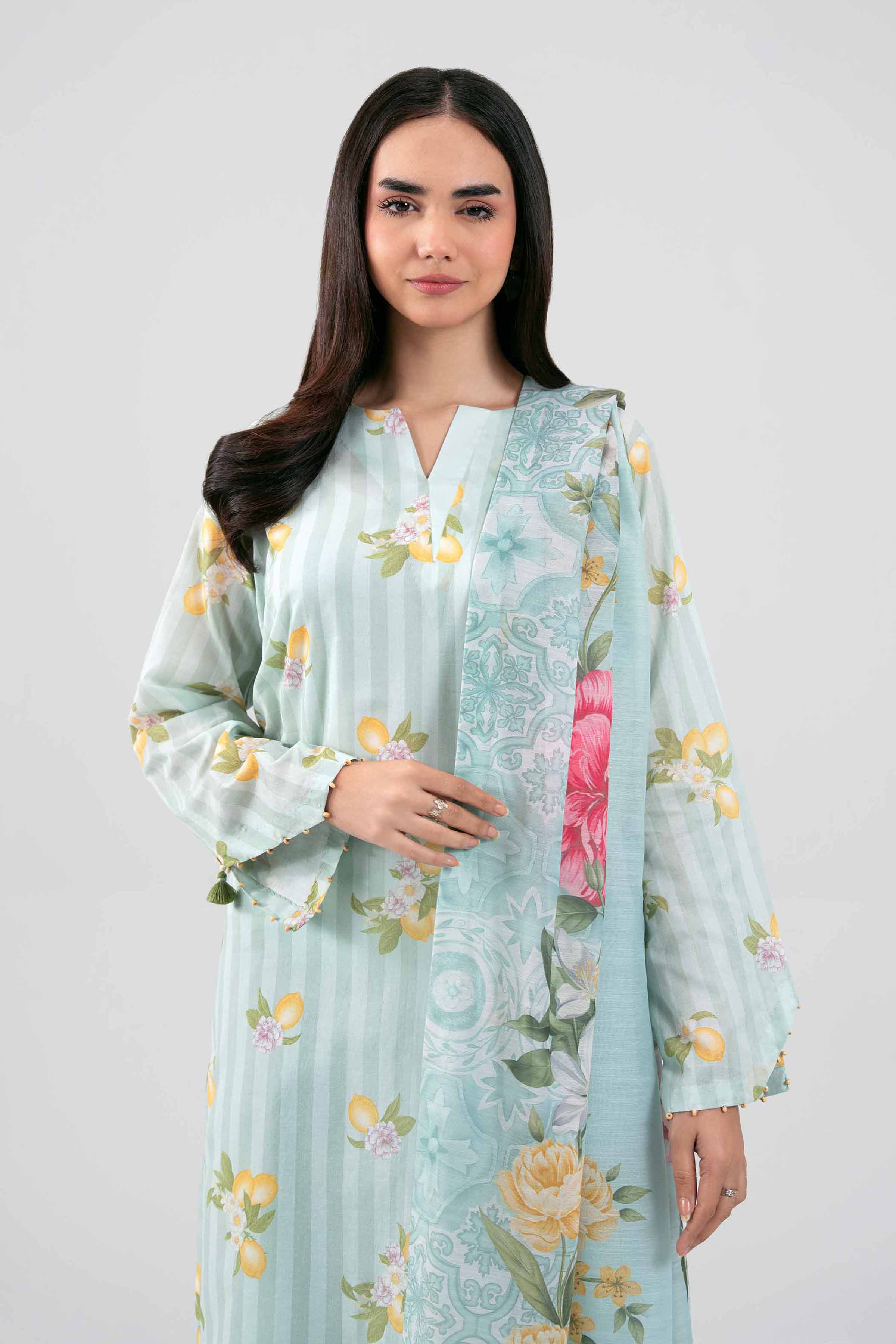 3 Piece - Digital Printed Suit - 42601500 for Women - Unstitched Collection | Nishat | Shop Online