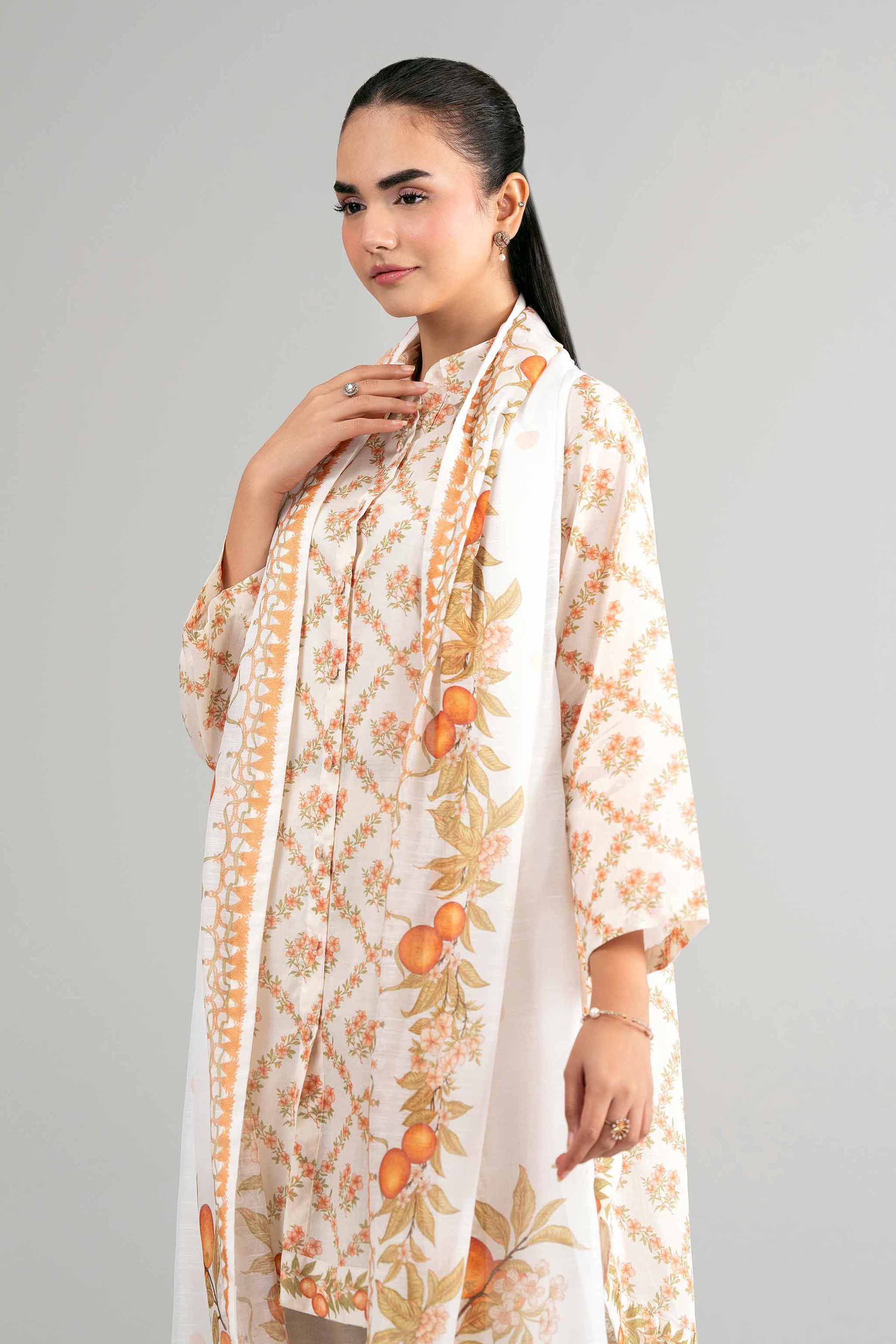 3 Piece - Digital Printed Suit - 42601501 for Women - Unstitched Collection | Nishat | Shop Online