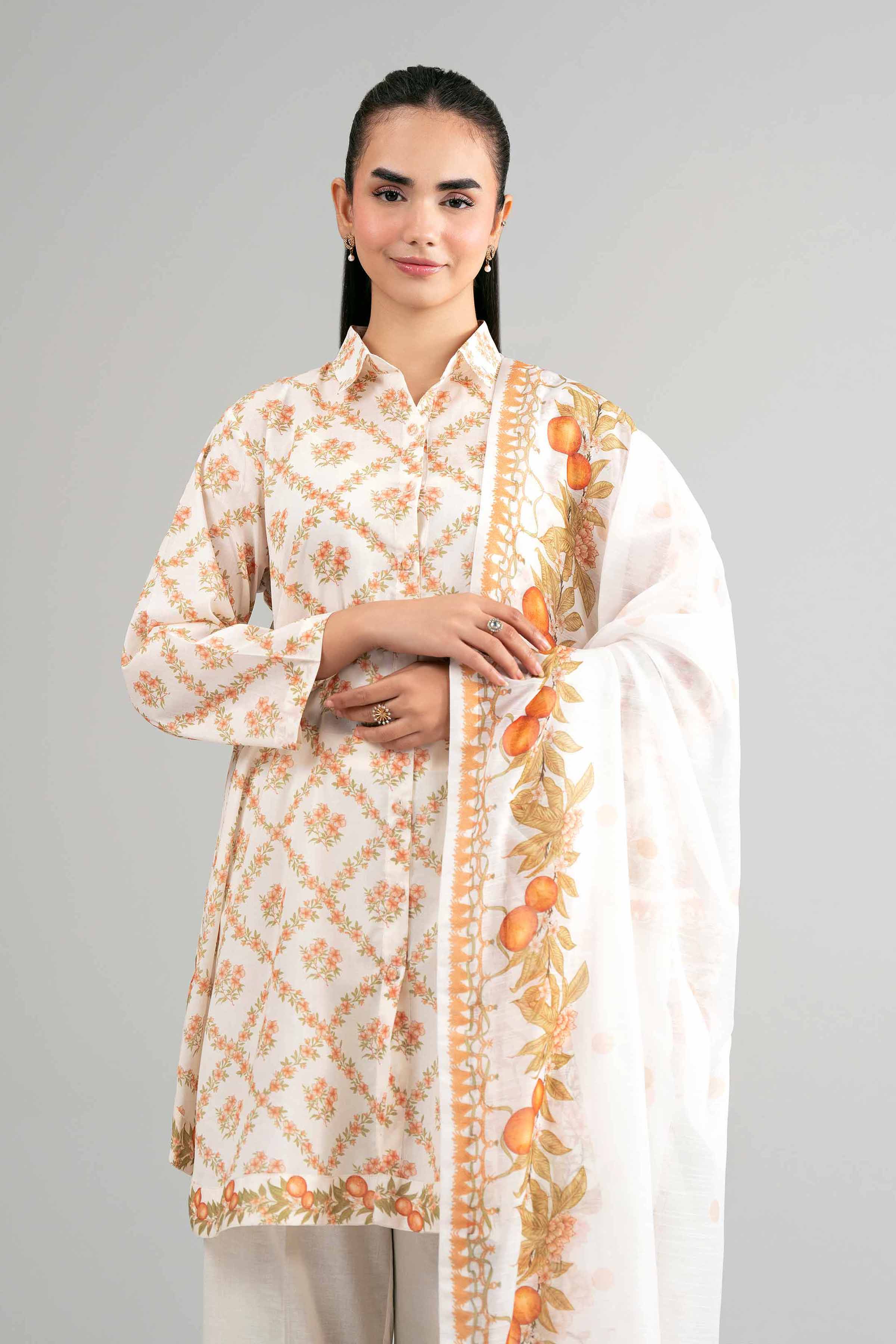 3 Piece - Digital Printed Suit - 42601501 for Women - Unstitched Collection | Nishat | Shop Online