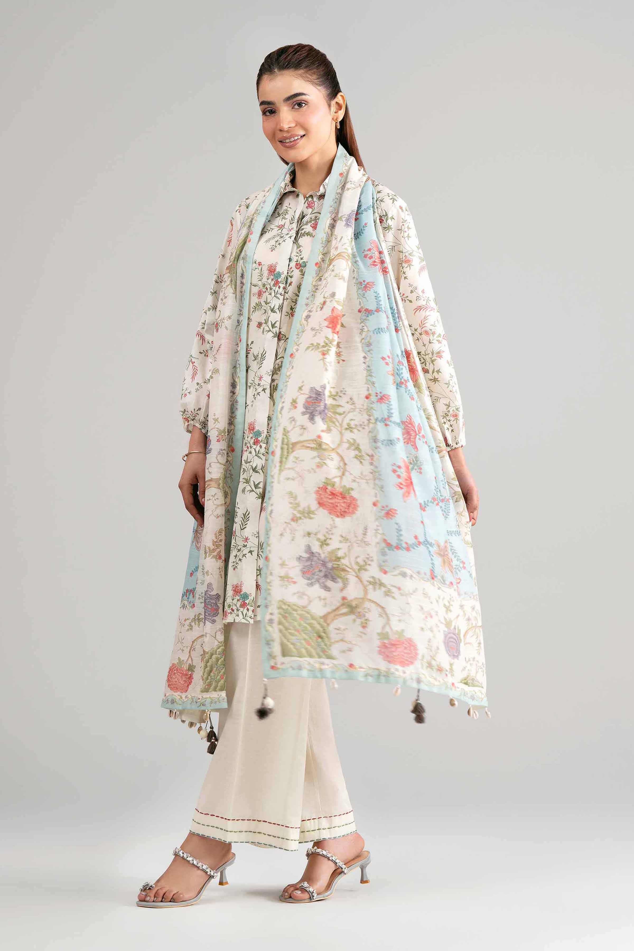 3 Piece - Digital Printed Suit - 42601502 for Women - Unstitched Collection | Nishat | Shop Online