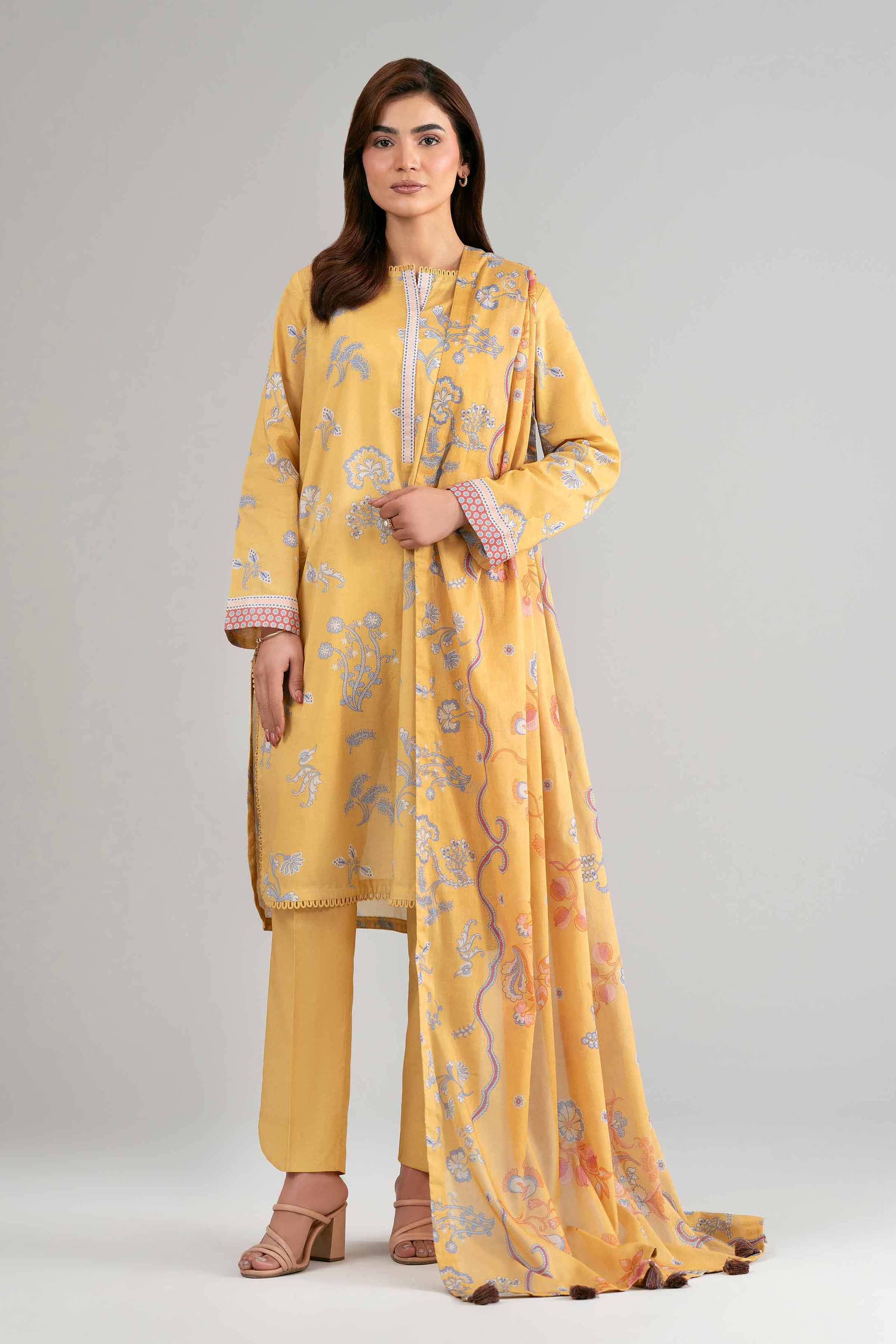 3 Piece - Printed Suit - 42601505 for Women - Unstitched Collection | Nishat | Shop Online