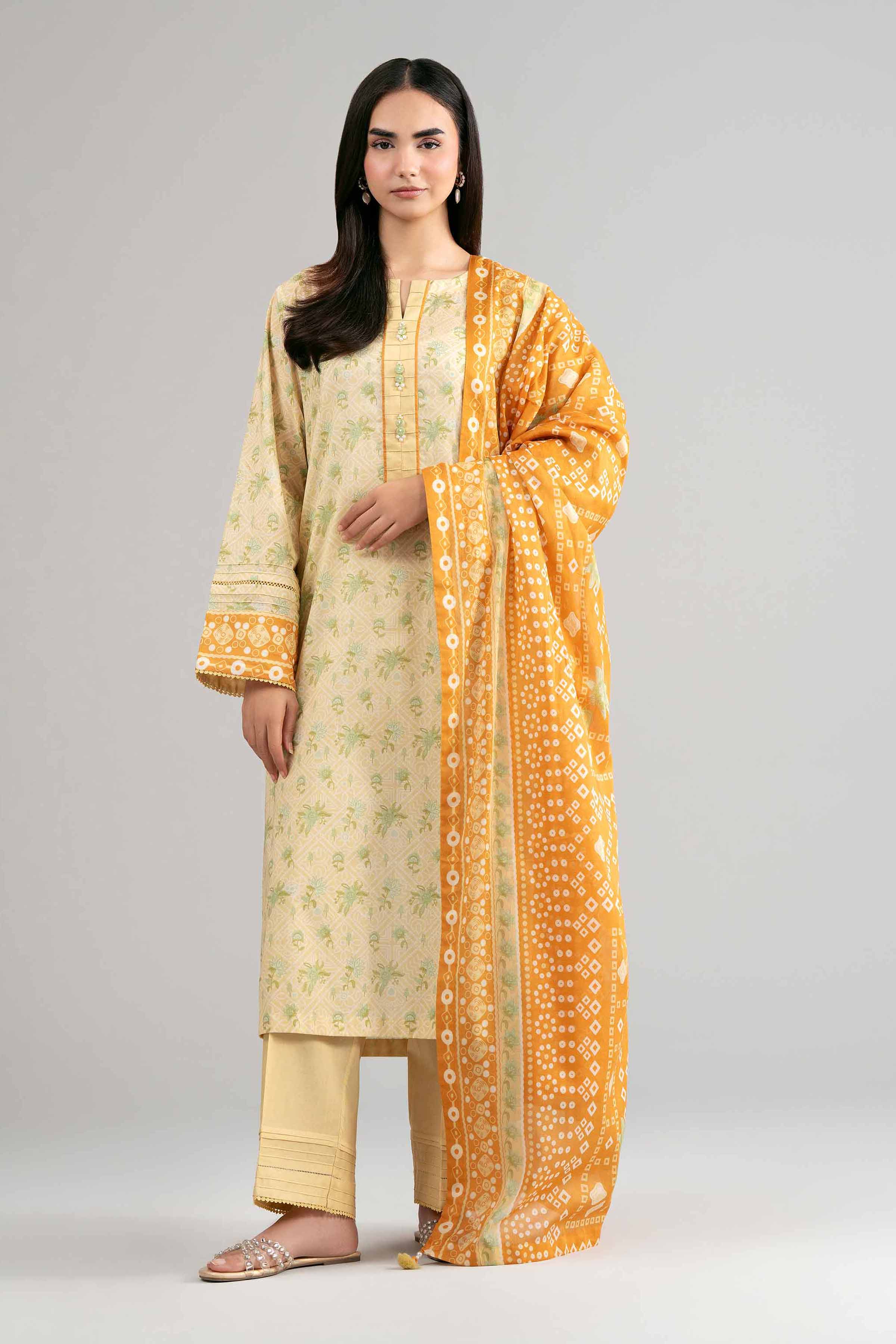 3 Piece - Printed Suit - 42601511 for Women - Unstitched Collection | Nishat | Shop Online
