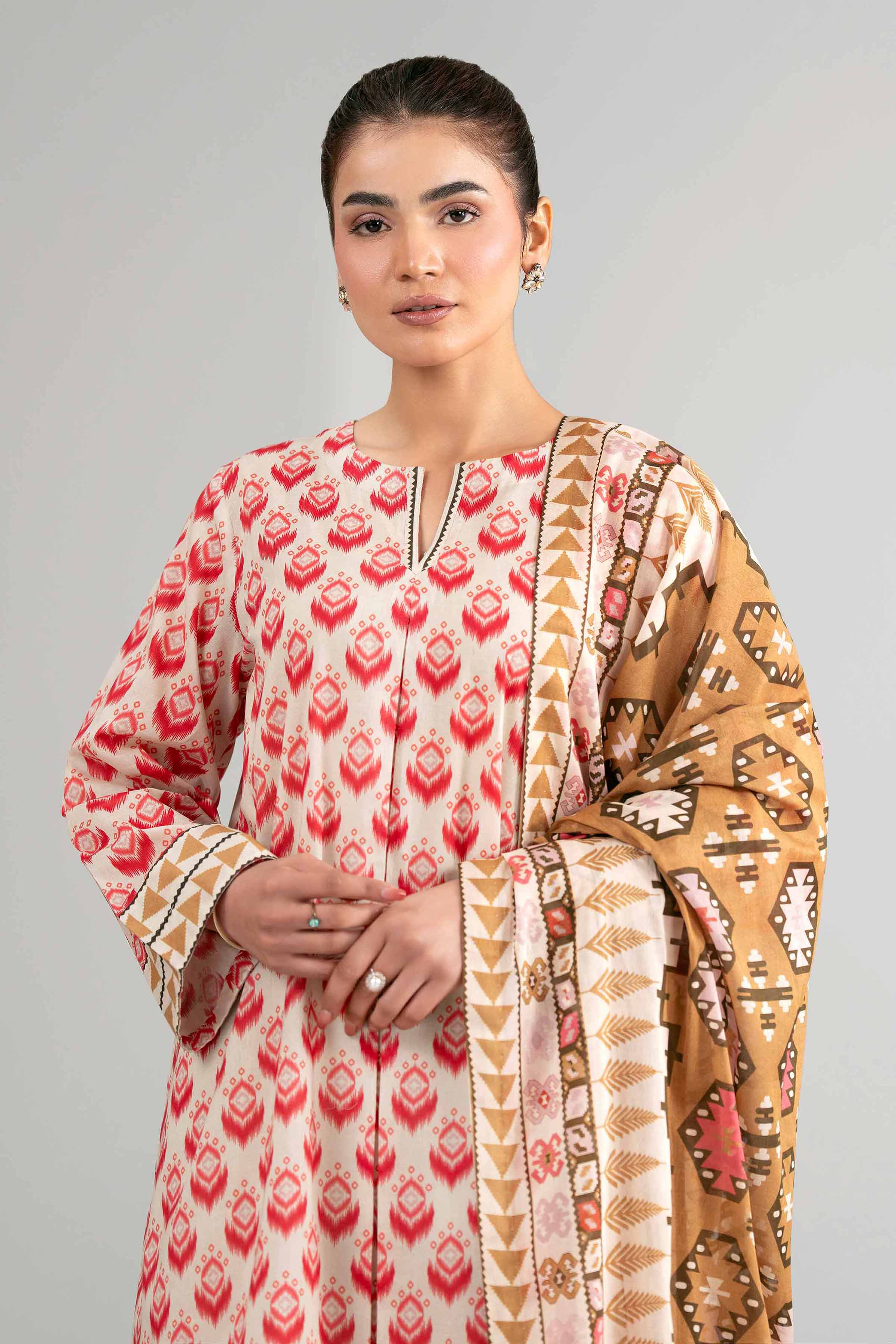 3 Piece - Printed Suit - 42601517 for Women - Unstitched Collection | Nishat | Shop Online