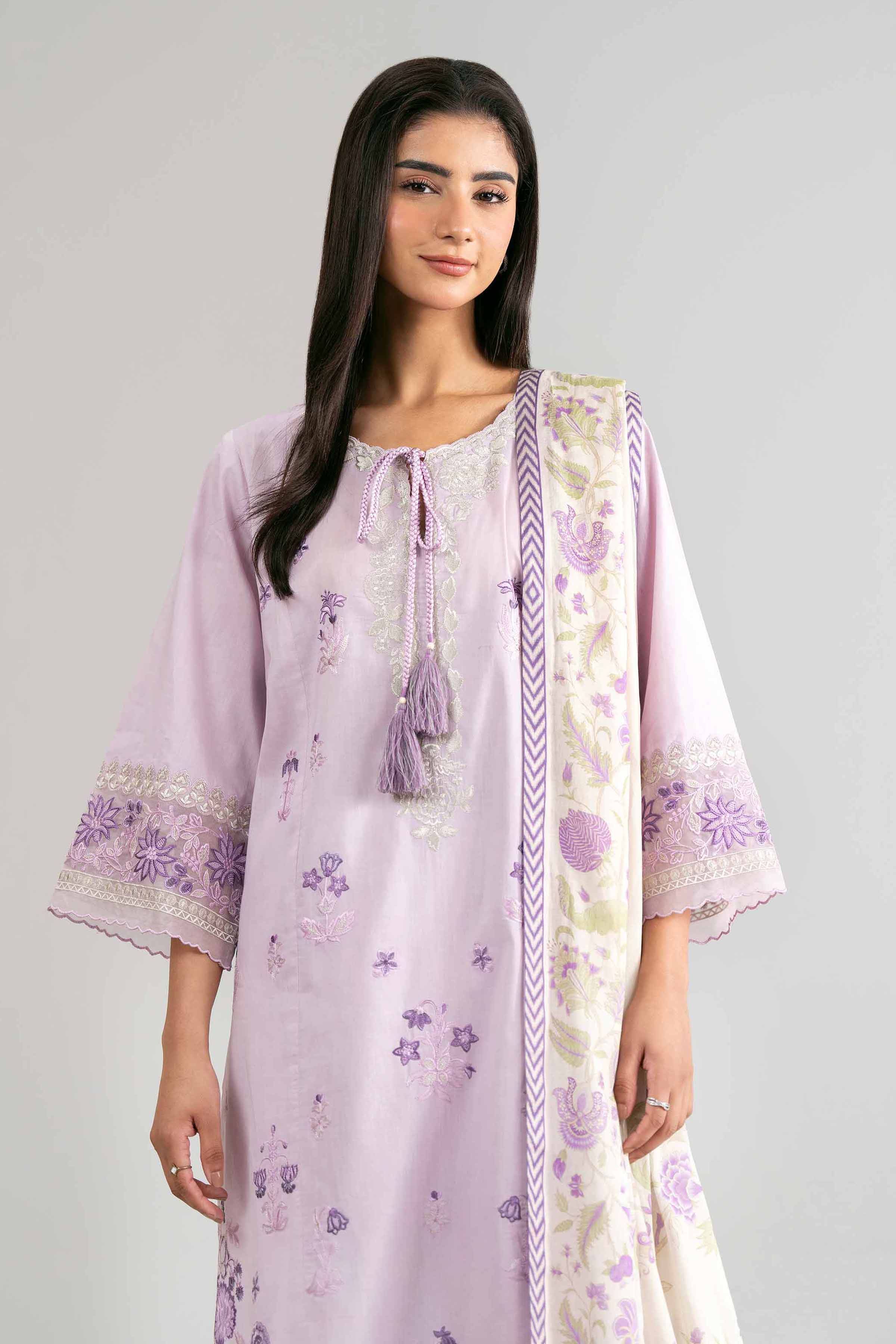 3 Piece - Digital Printed Embroidered Suit - 42601526 for Women - Unstitched Collection | Nishat | Shop Online