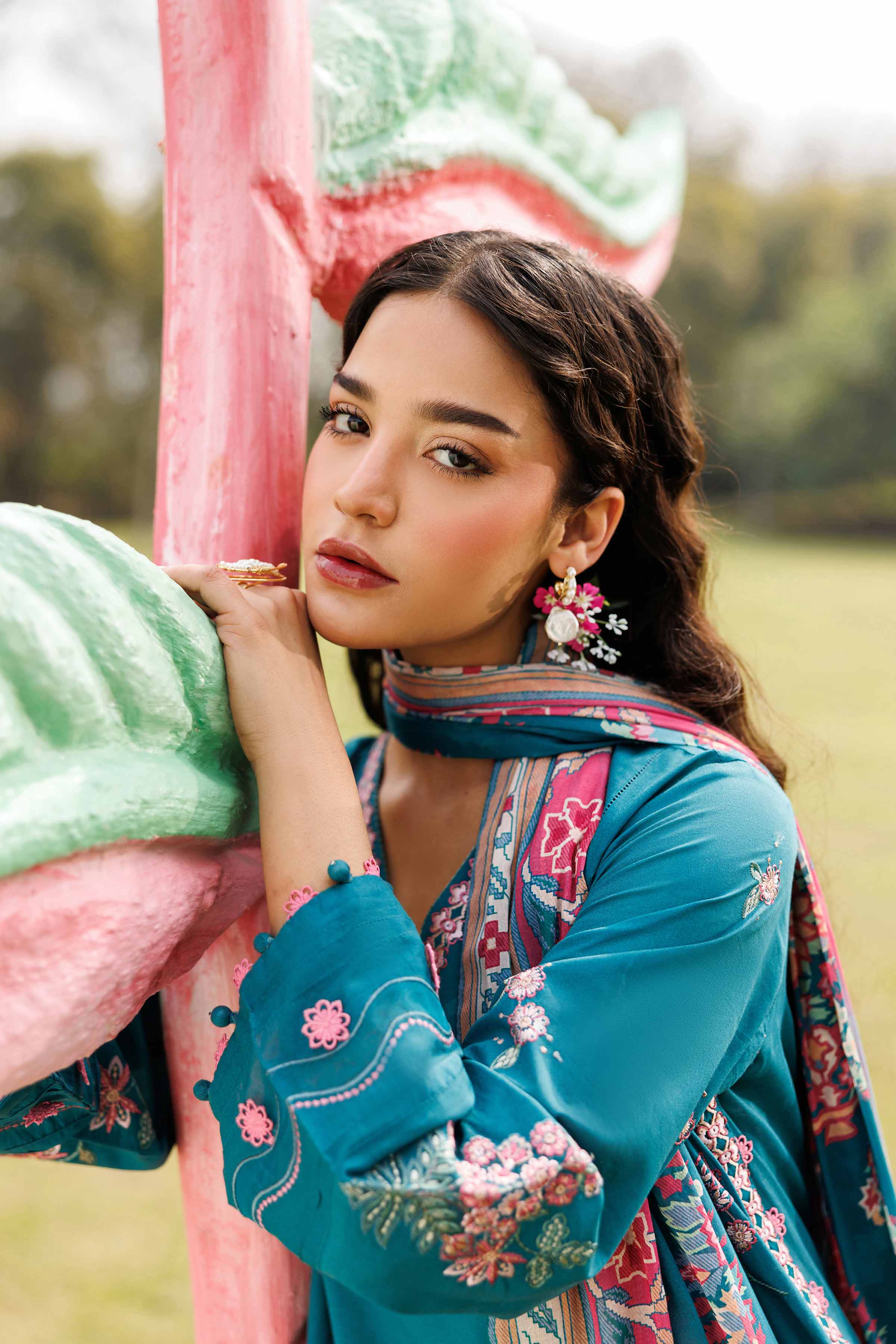 3 Piece - Digital Printed Embroidered Suit - 42601529 for Women - Unstitched Collection | Nishat | Shop Online