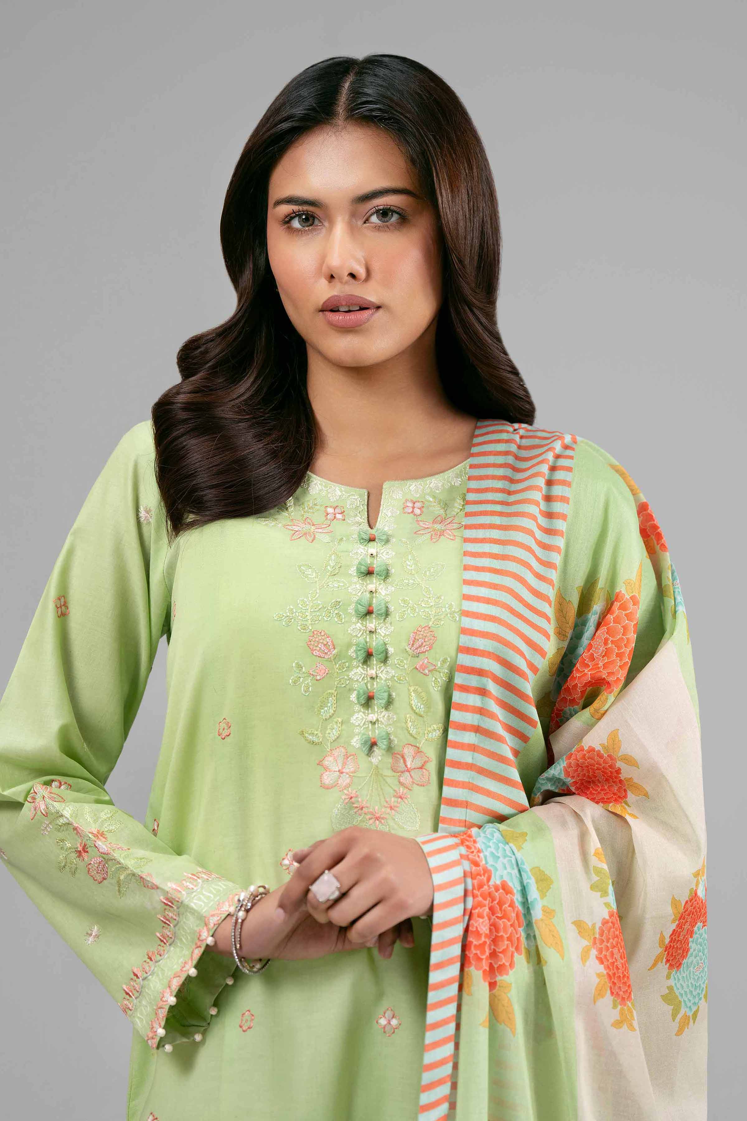 3 Piece - Digital Printed Embroidered Suit - 42601530 for Women - Unstitched Collection | Nishat | Shop Online