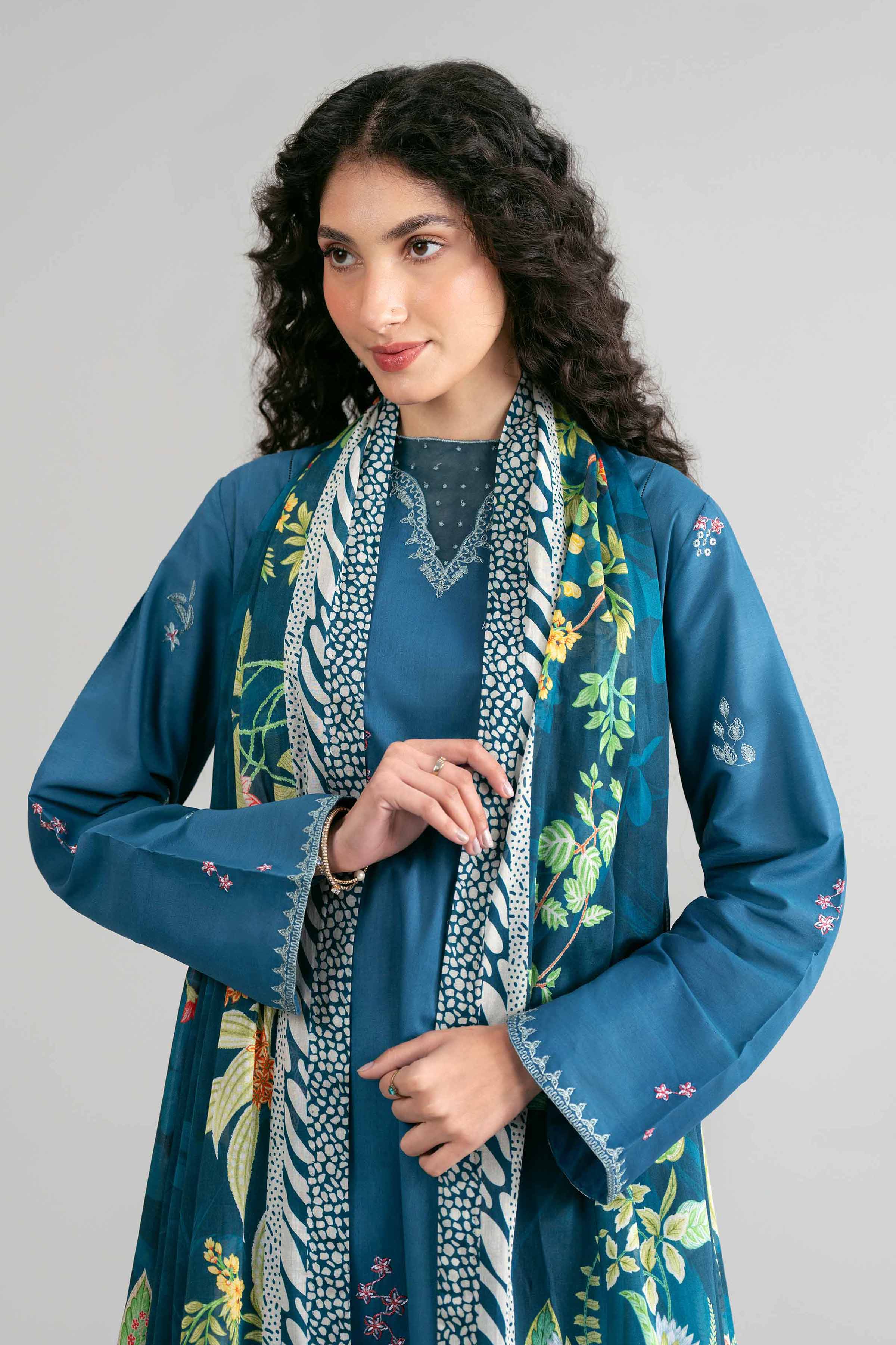 3 Piece - Digital Printed Embroidered Suit - 42601533 for Women - Unstitched Collection | Nishat | Shop Online