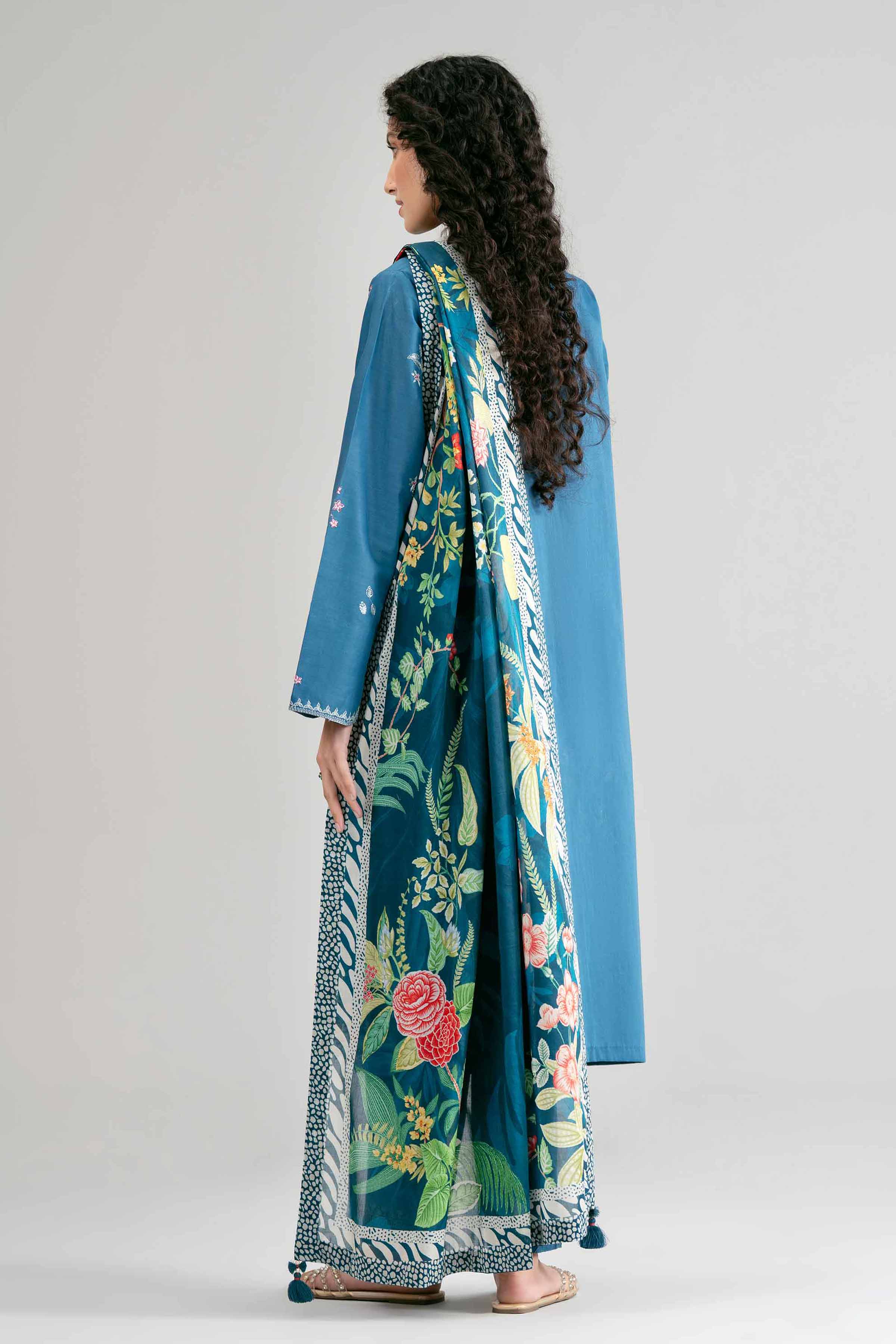 3 Piece - Digital Printed Embroidered Suit - 42601533 for Women - Unstitched Collection | Nishat | Shop Online