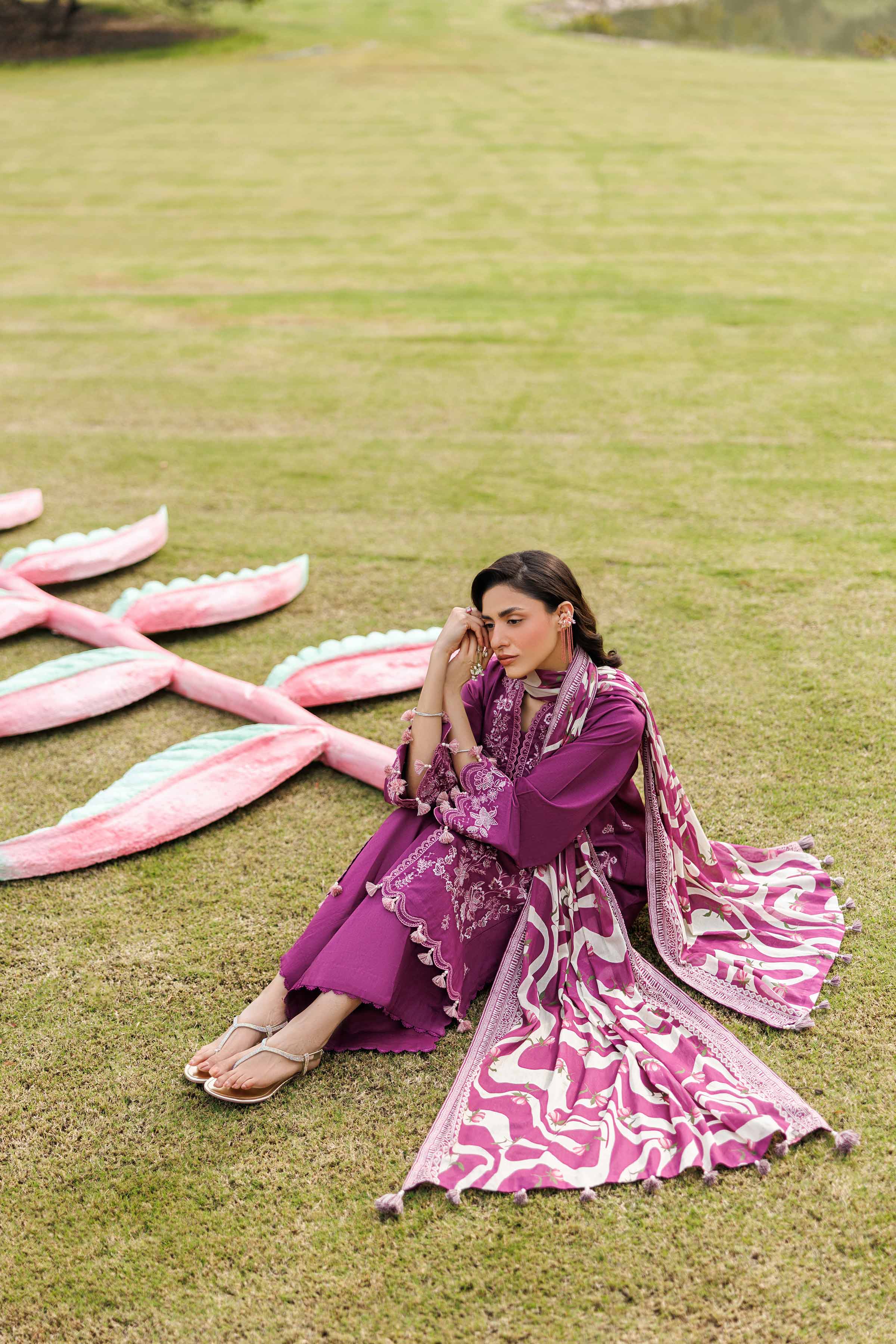 3 Piece - Printed Embroidered Suit - 42601534 for Women - Unstitched Collection | Nishat | Shop Online