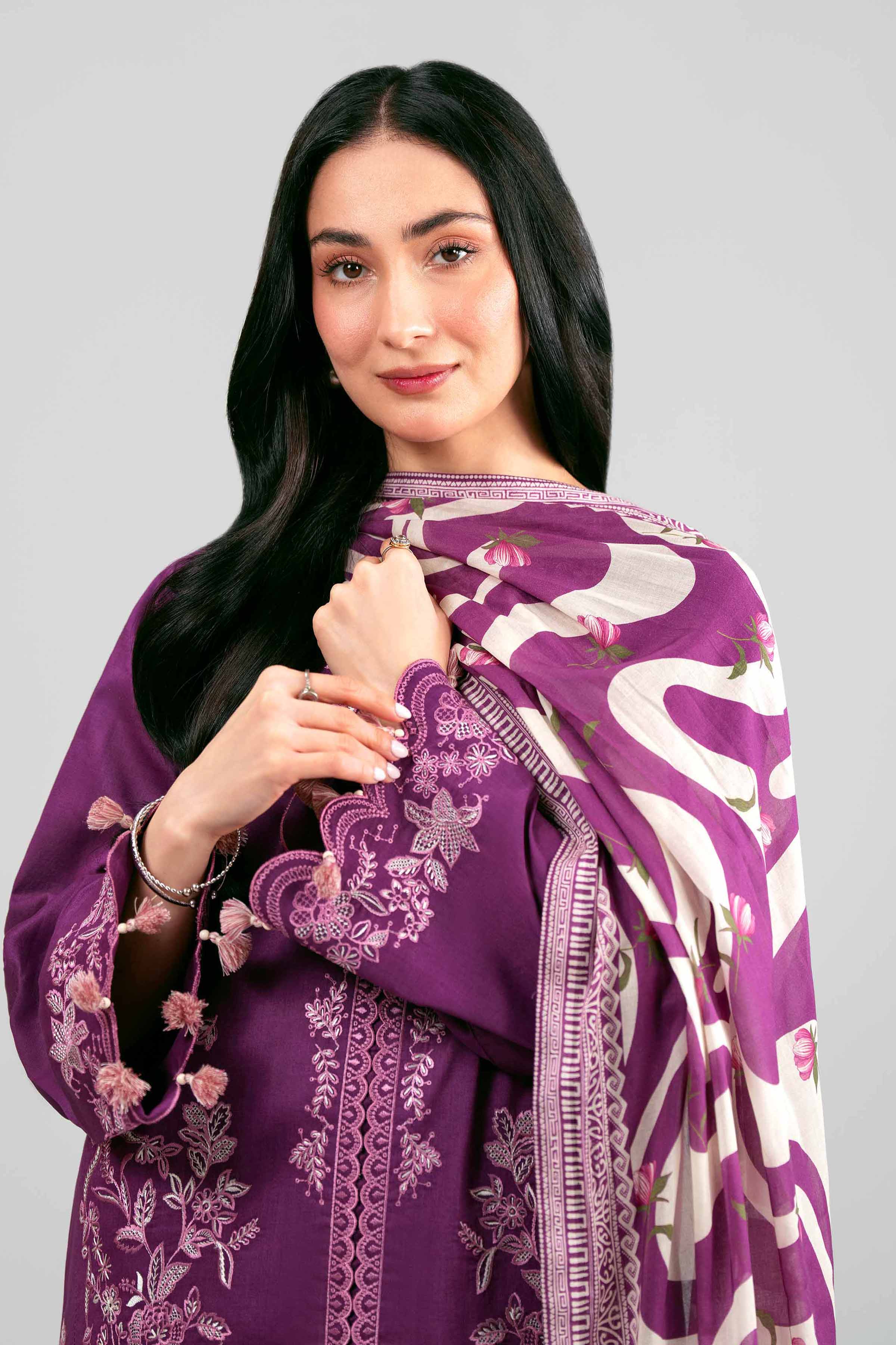 3 Piece - Printed Embroidered Suit - 42601534 for Women - Unstitched Collection | Nishat | Shop Online