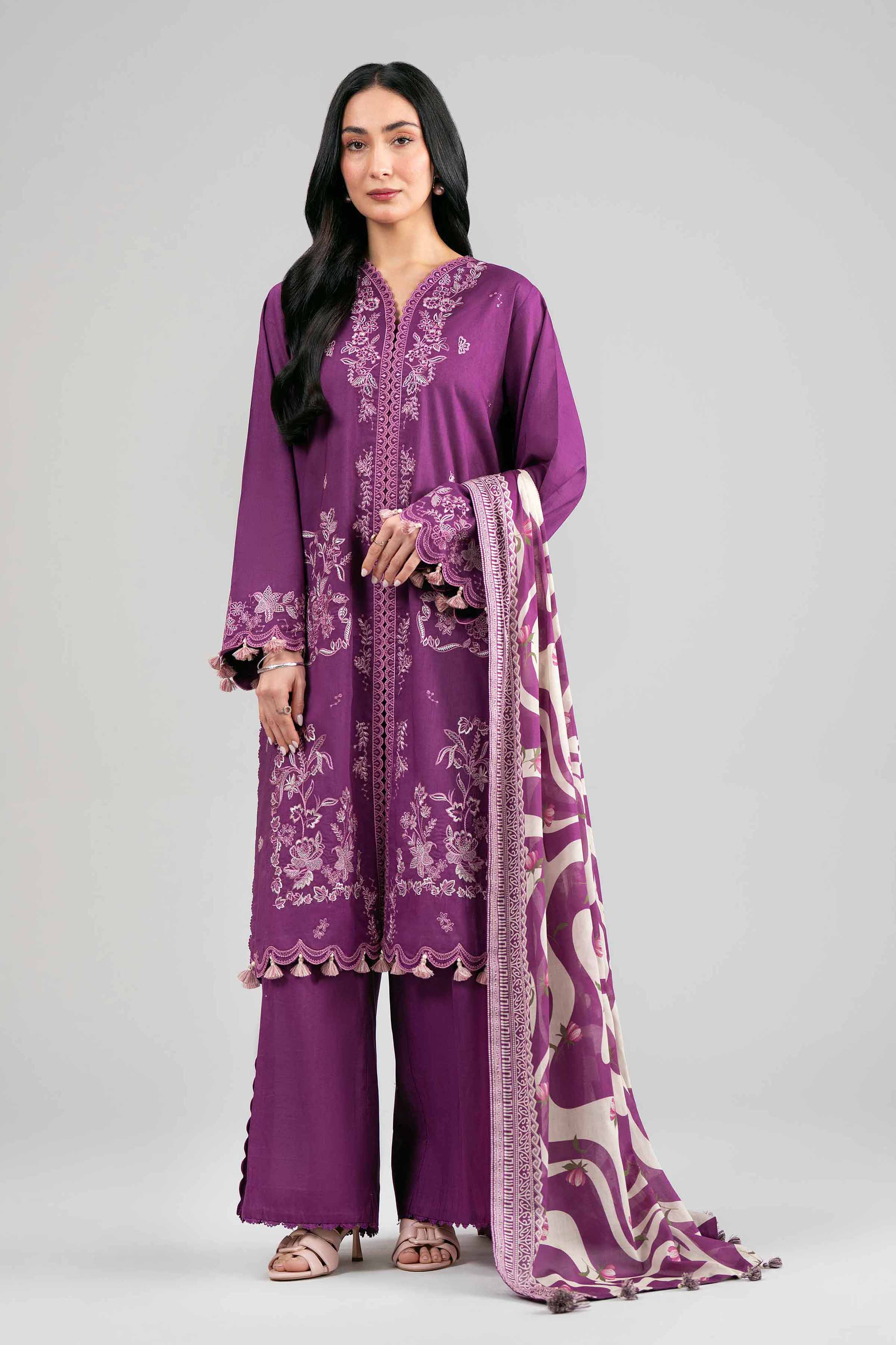 3 Piece - Printed Embroidered Suit - 42601534 for Women - Unstitched Collection | Nishat | Shop Online