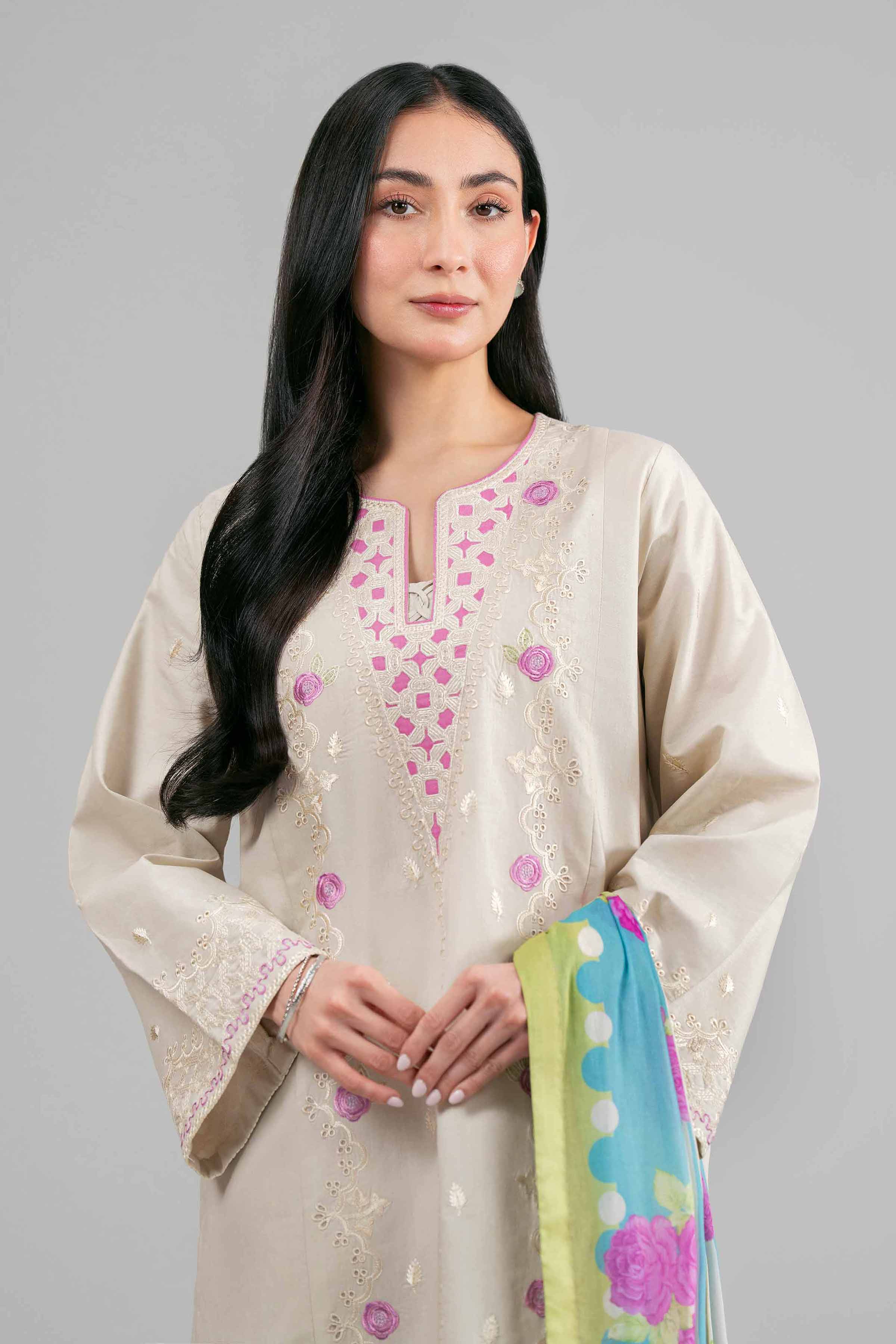 3 Piece - Printed Embroidered Suit - 42601543 for Women - Unstitched Collection | Nishat | Shop Online