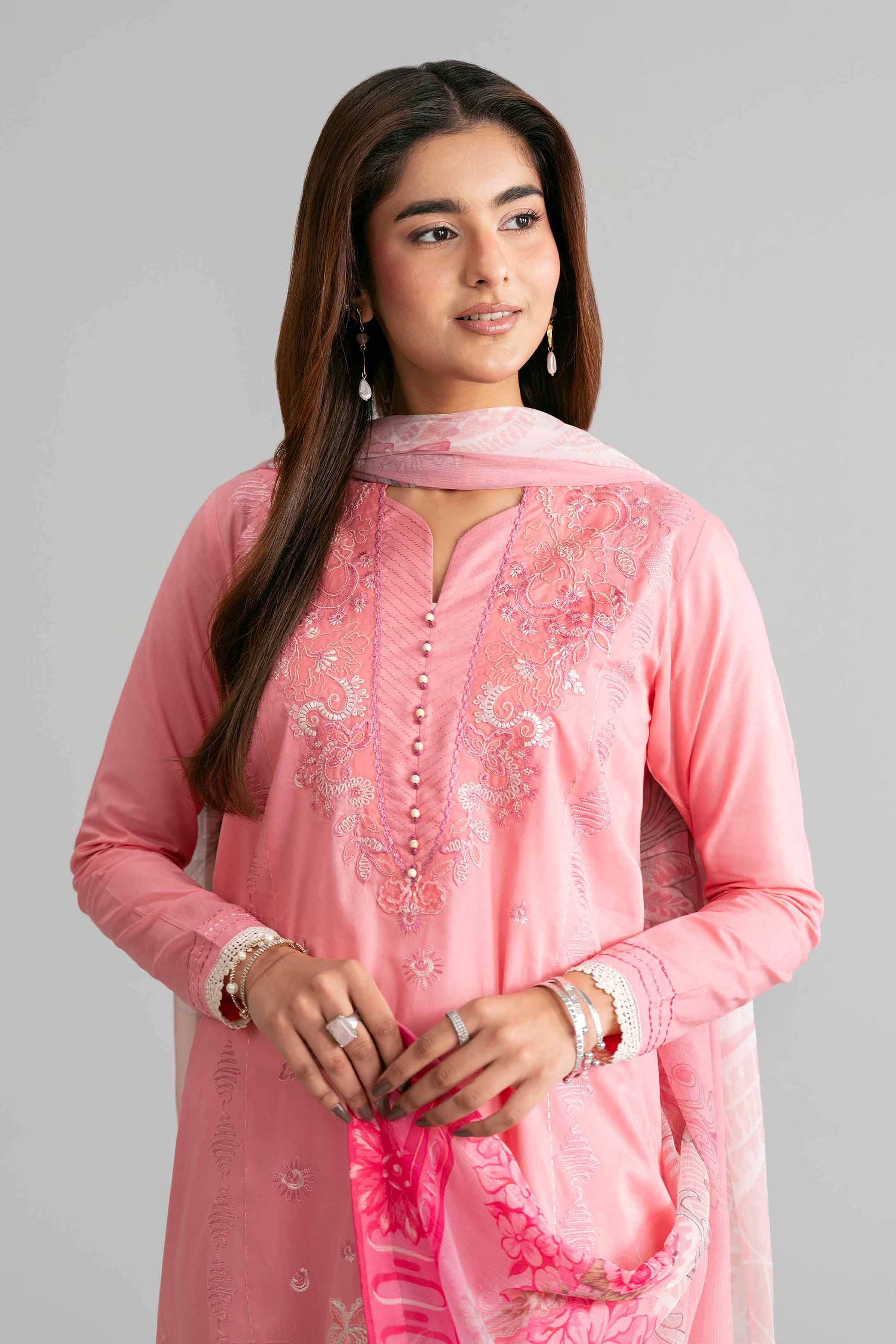 3 Piece - Digital Printed Embroidered Suit - 42601551 for Women - Unstitched Collection | Nishat | Shop Online