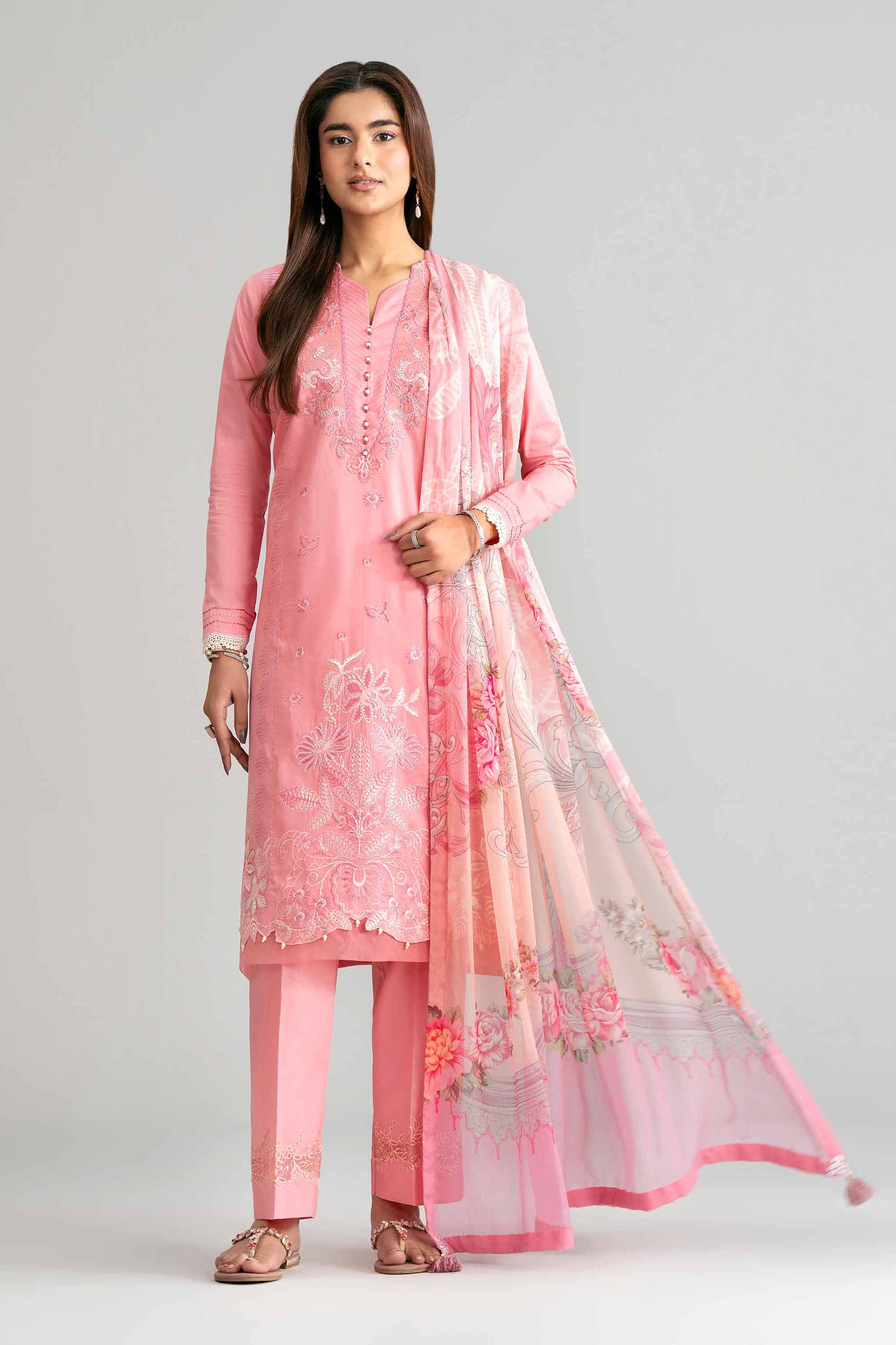 3 Piece - Digital Printed Embroidered Suit - 42601551 for Women - Unstitched Collection | Nishat | Shop Online