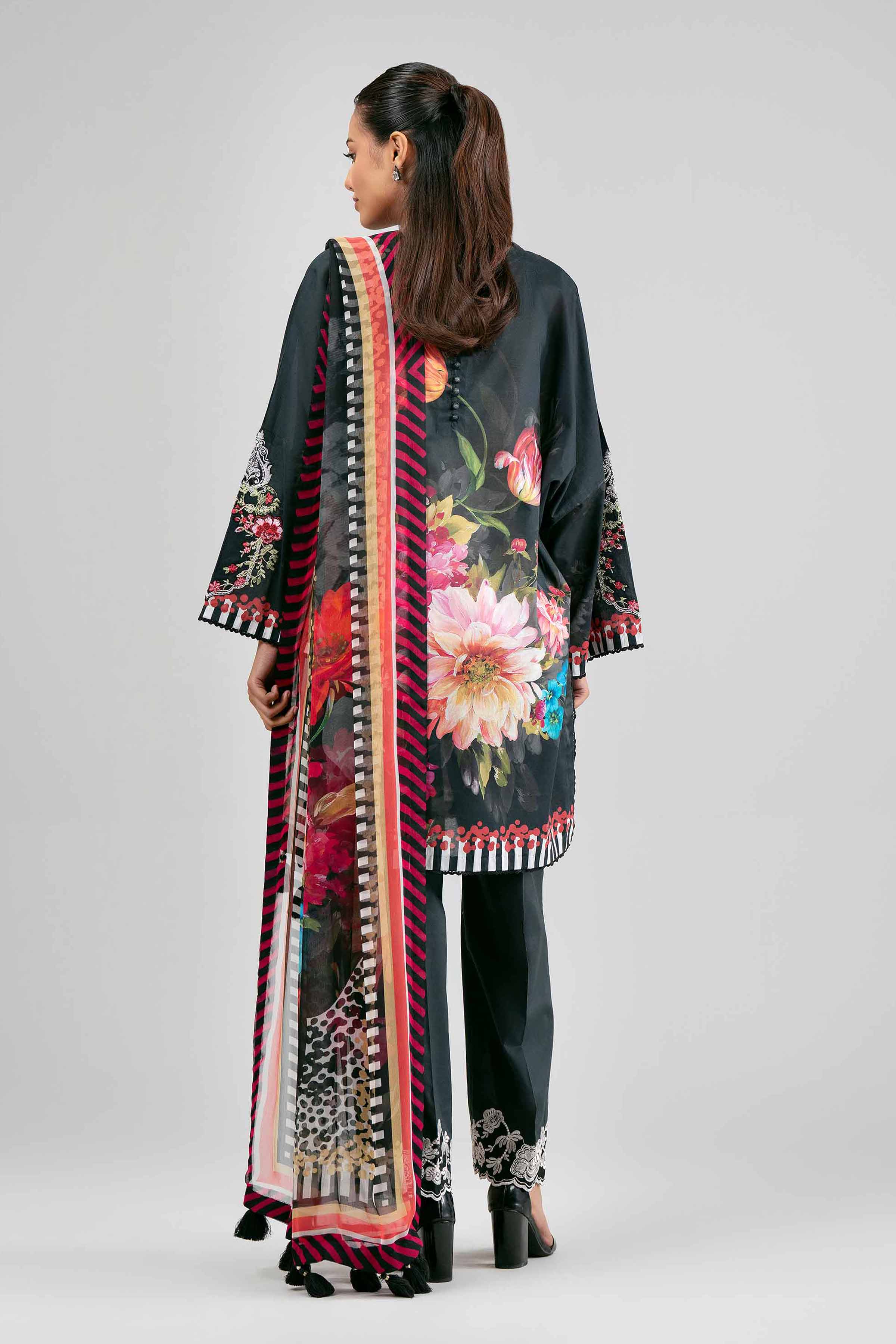 3 Piece - Digital Printed Embroidered Suit - 42601555 for Women - Unstitched Collection | Nishat | Shop Online