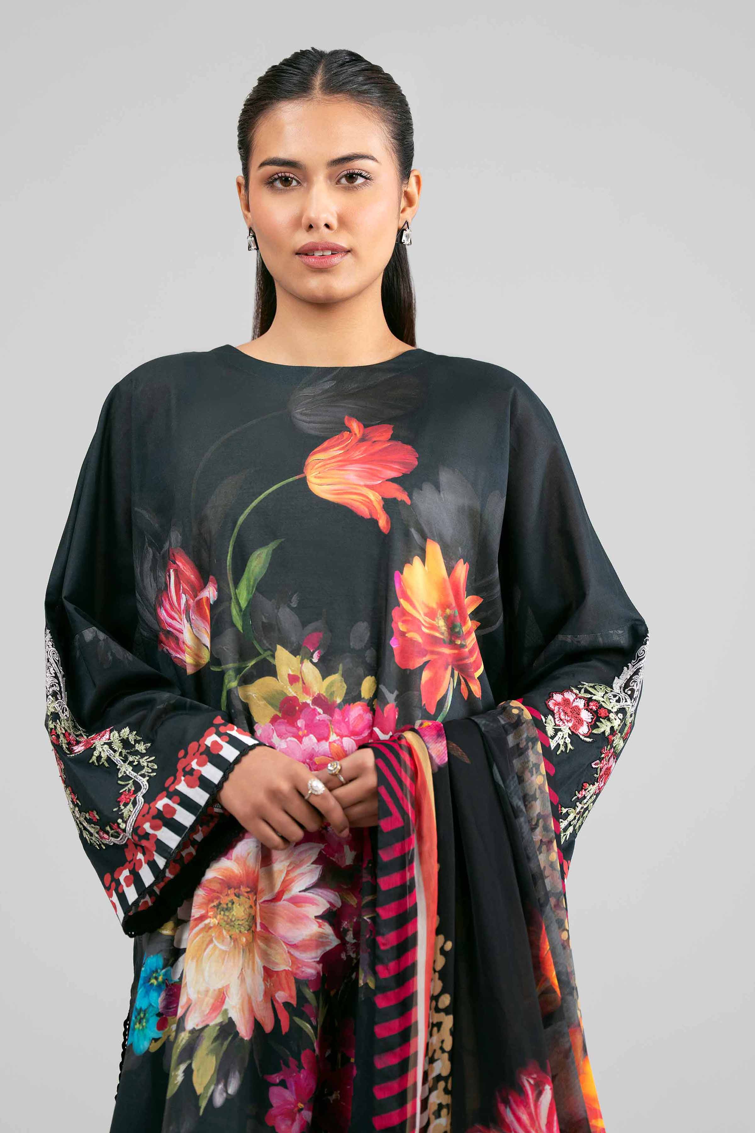 3 Piece - Digital Printed Embroidered Suit - 42601555 for Women - Unstitched Collection | Nishat | Shop Online