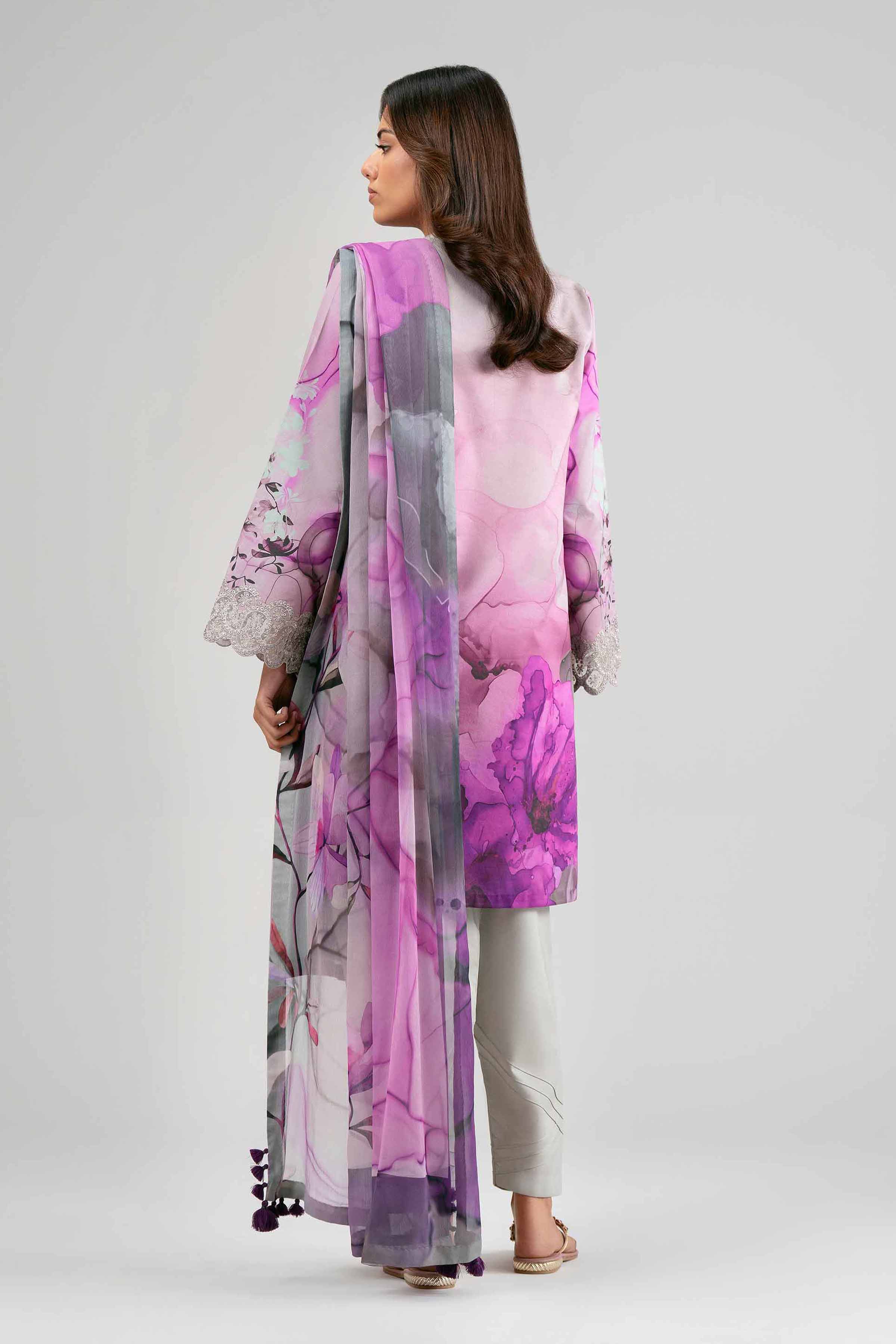 3 Piece - Digital Printed Embroidered Suit - 42601560 for Women - Unstitched Collection | Nishat | Shop Online