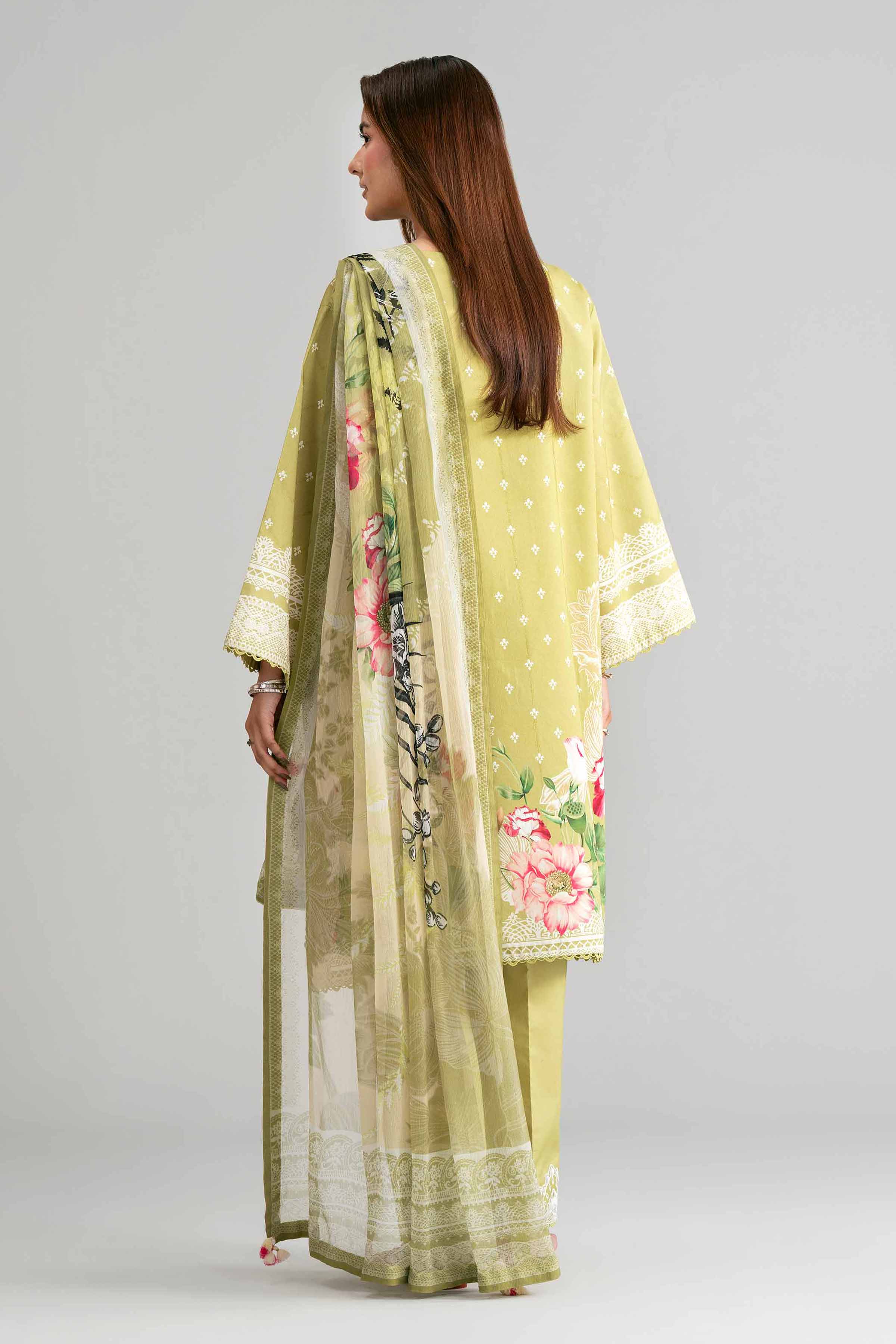 3 Piece - Digital Printed Embroidered Suit - 42601562 for Women - Unstitched Collection | Nishat | Shop Online