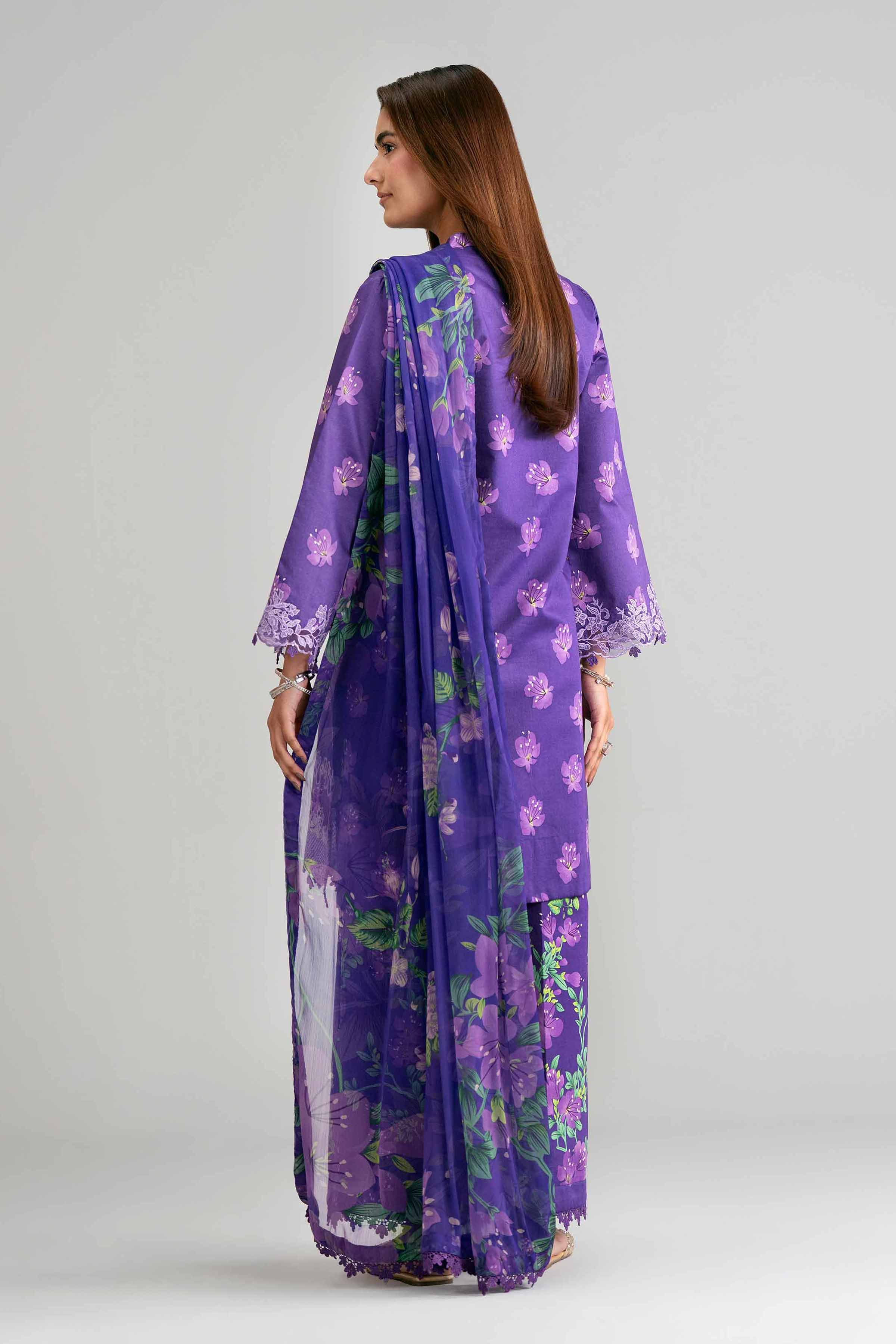 3 Piece - Digital Printed Embroidered Suit - 42601571 for Women - Unstitched Collection | Nishat | Shop Online