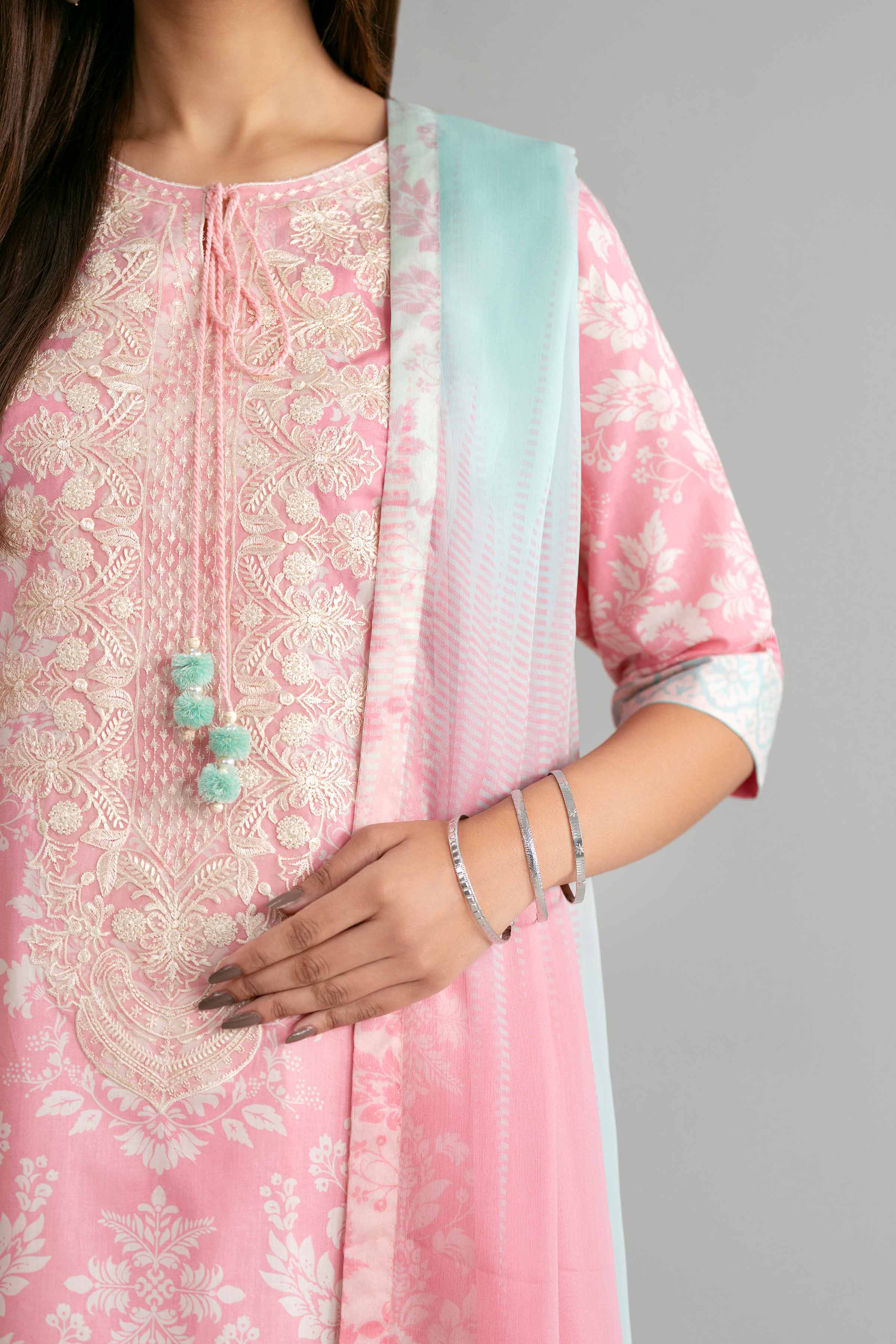 3 Piece - Digital Printed Embroidered Suit - 42601573 for Women - Unstitched Collection | Nishat | Shop Online