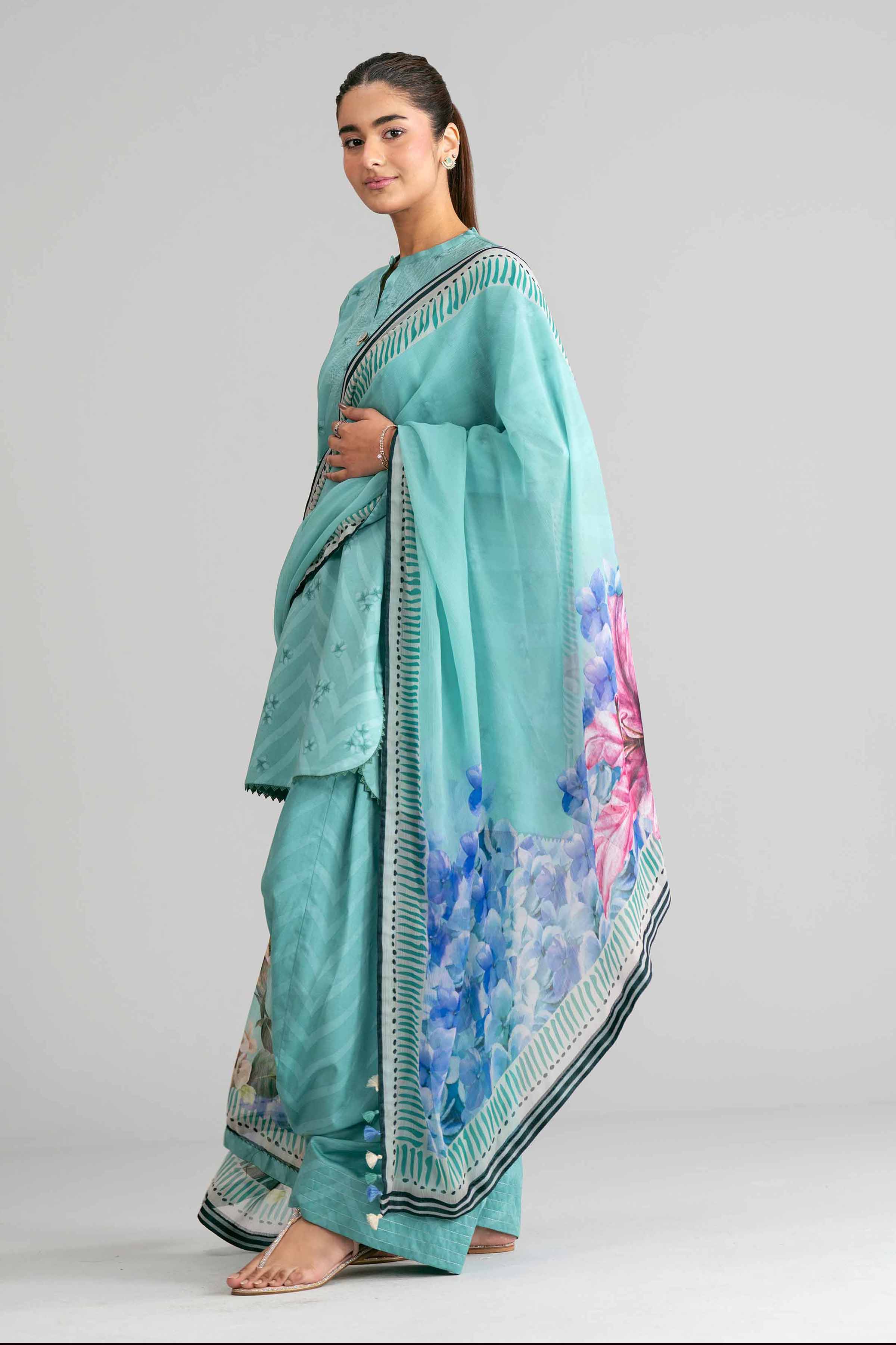 3 Piece - Digital Printed Suit - 42601578 for Women - Unstitched Collection | Nishat | Shop Online