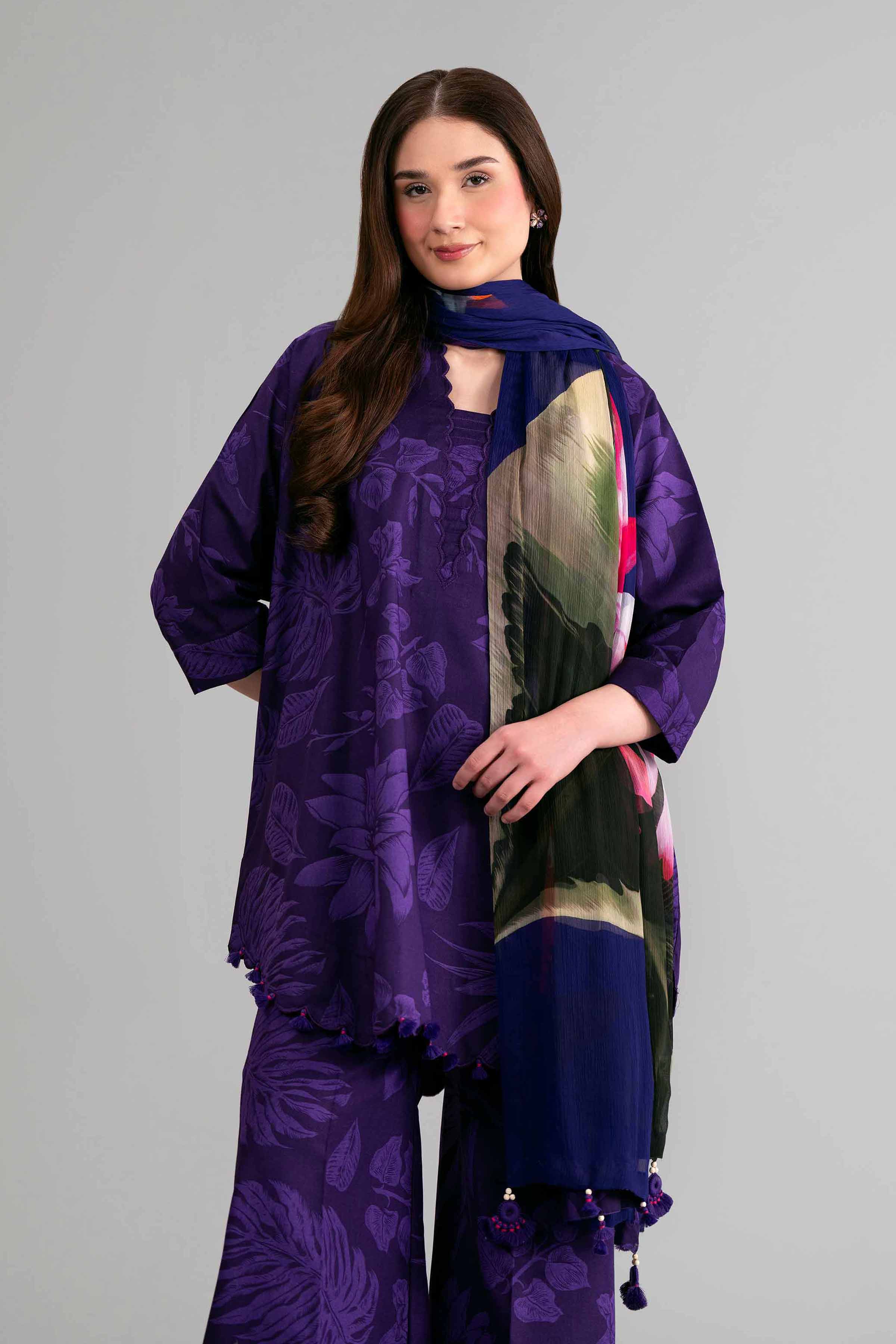 3 Piece - Digital Printed Suit - 42601580 for Women - Unstitched Collection | Nishat | Shop Online