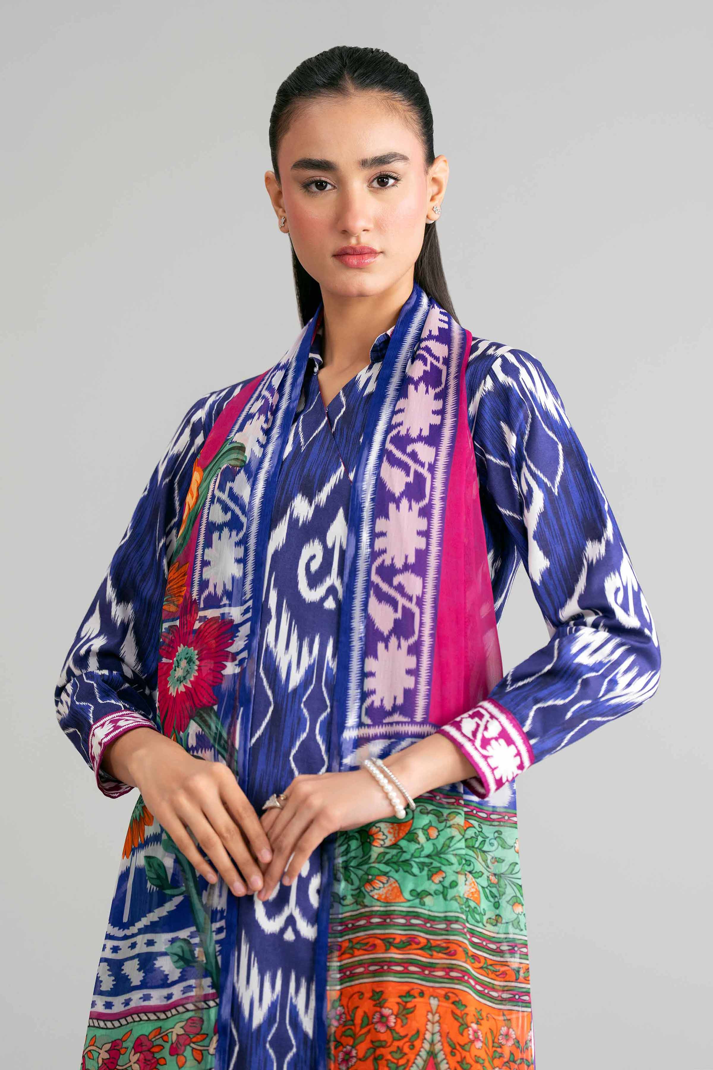 3 Piece - Digital Printed Suit - 42601582 for Women - Unstitched Collection | Nishat | Shop Online