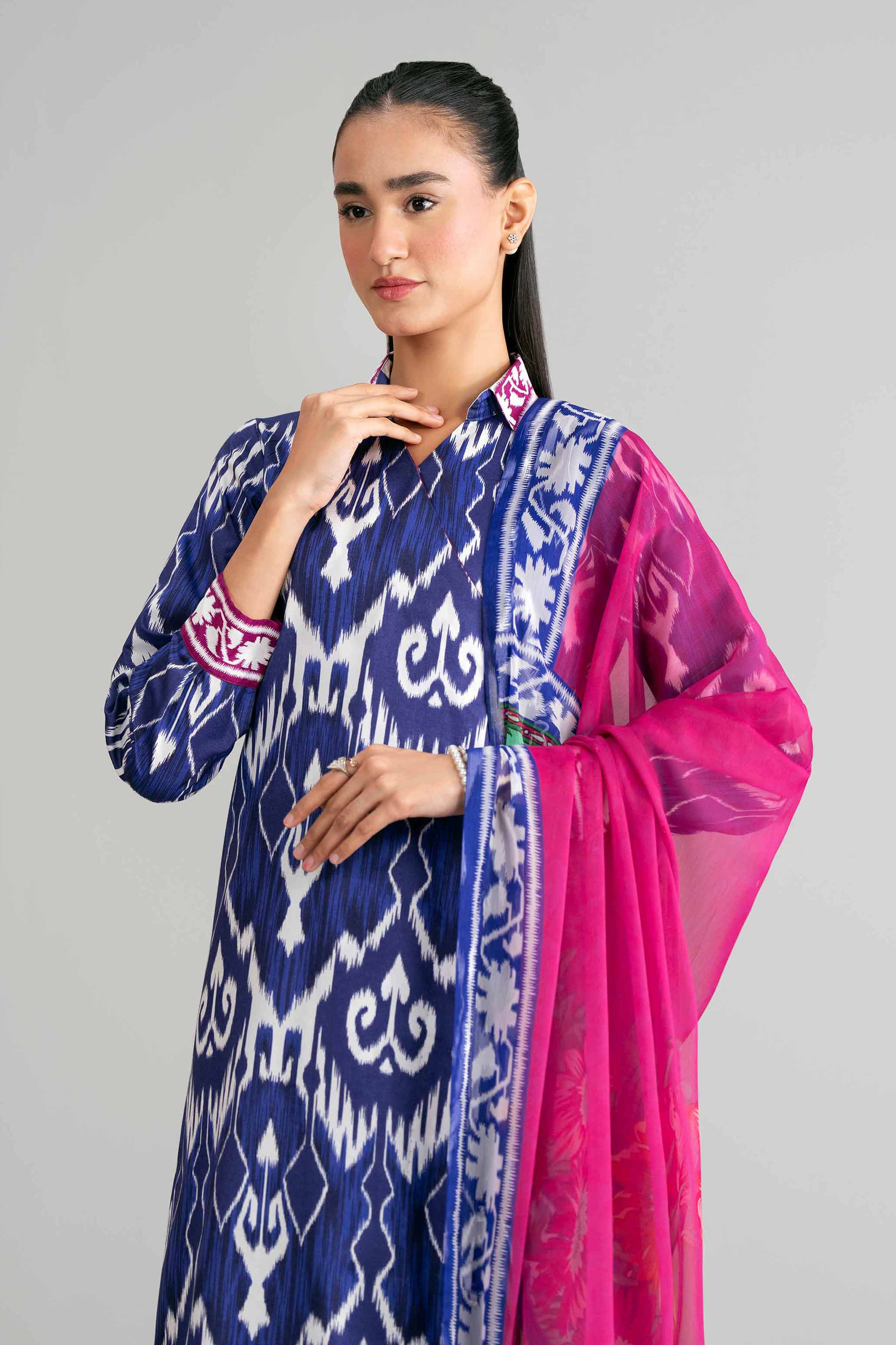 3 Piece - Digital Printed Suit - 42601582 for Women - Unstitched Collection | Nishat | Shop Online