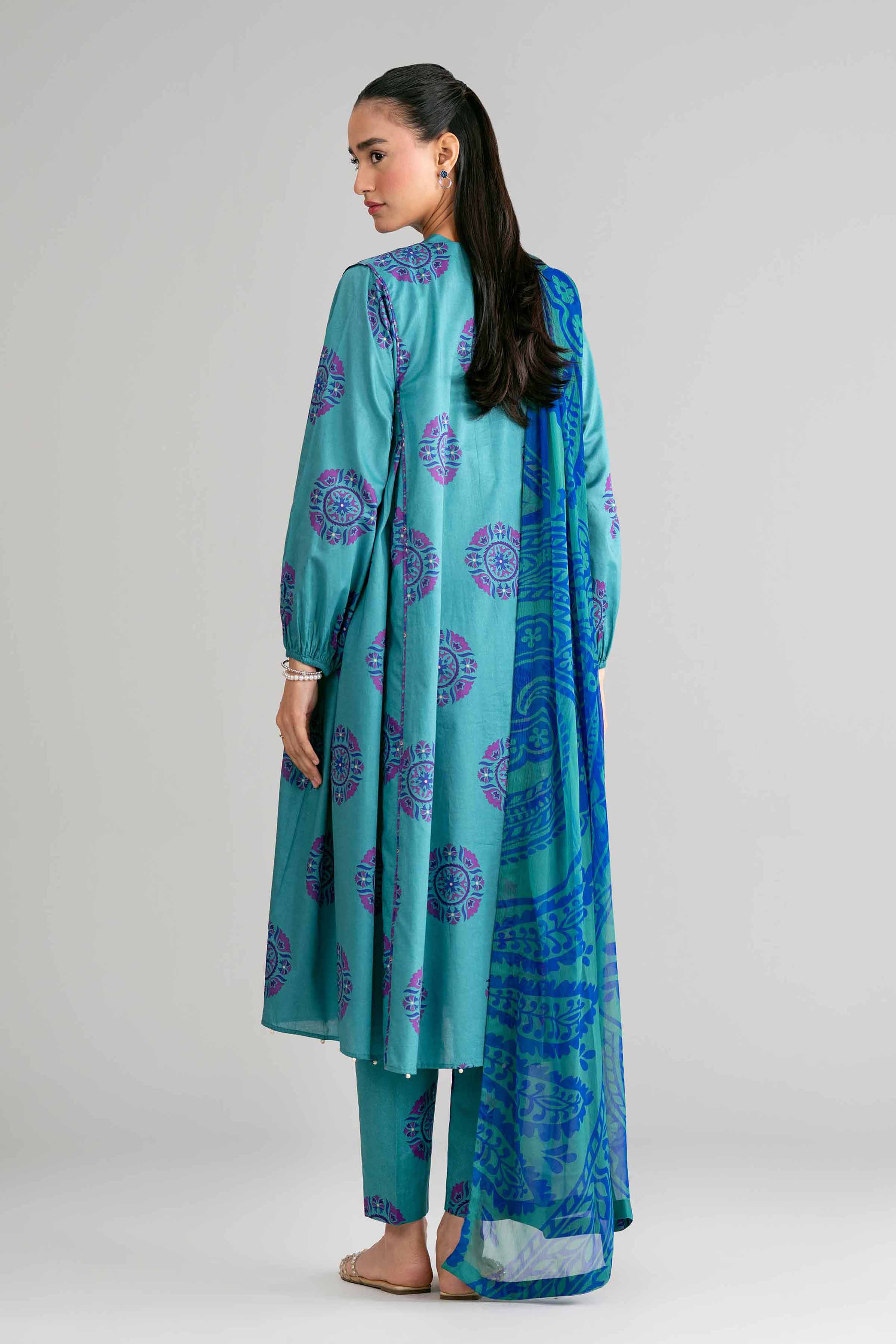 3 Piece - Digital Printed Suit - 42601583 for Women - Unstitched Collection | Nishat | Shop Online