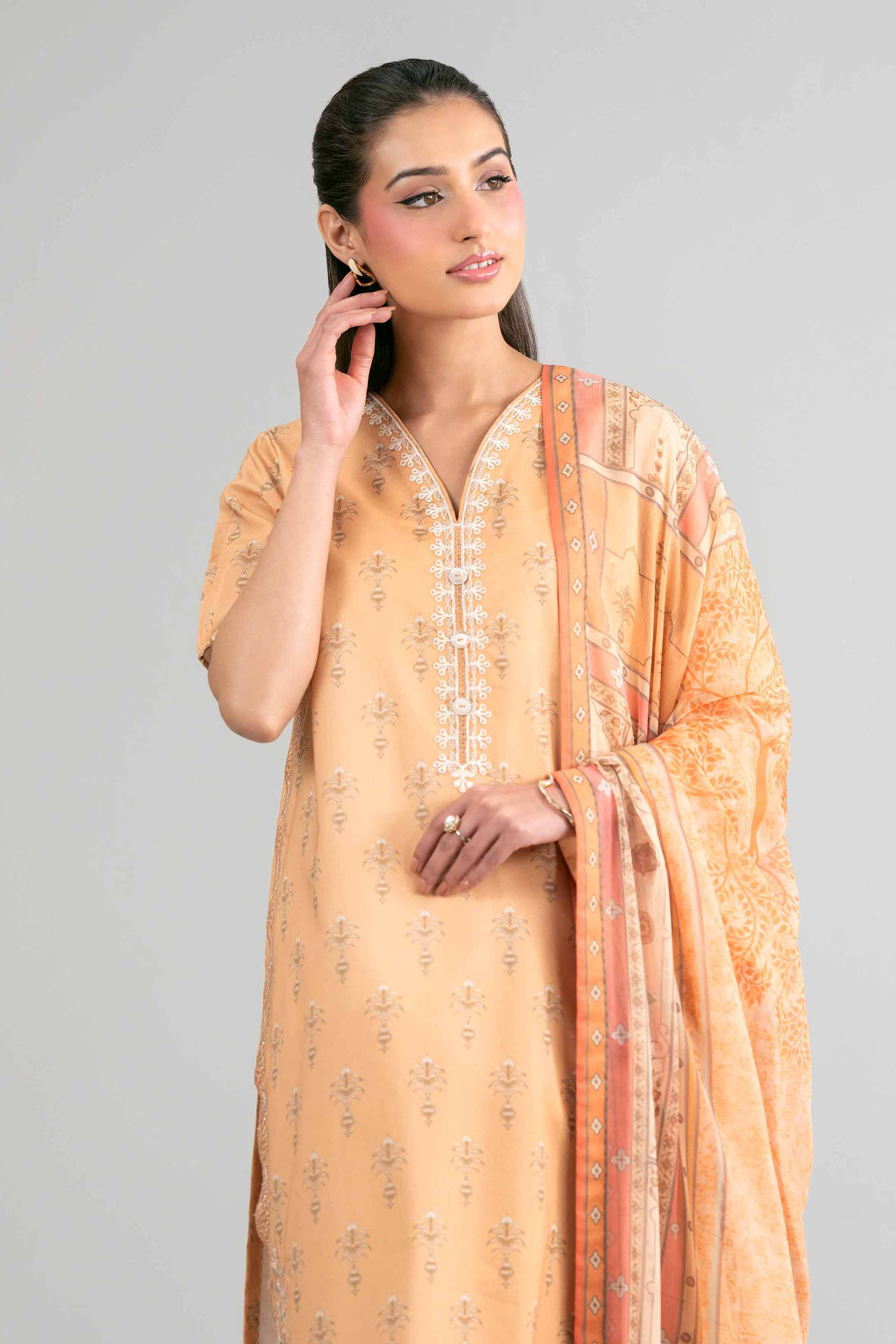 2 Piece - Digital Printed Embroidered Suit - 42601584 for Women - Unstitched Collection | Nishat | Shop Online