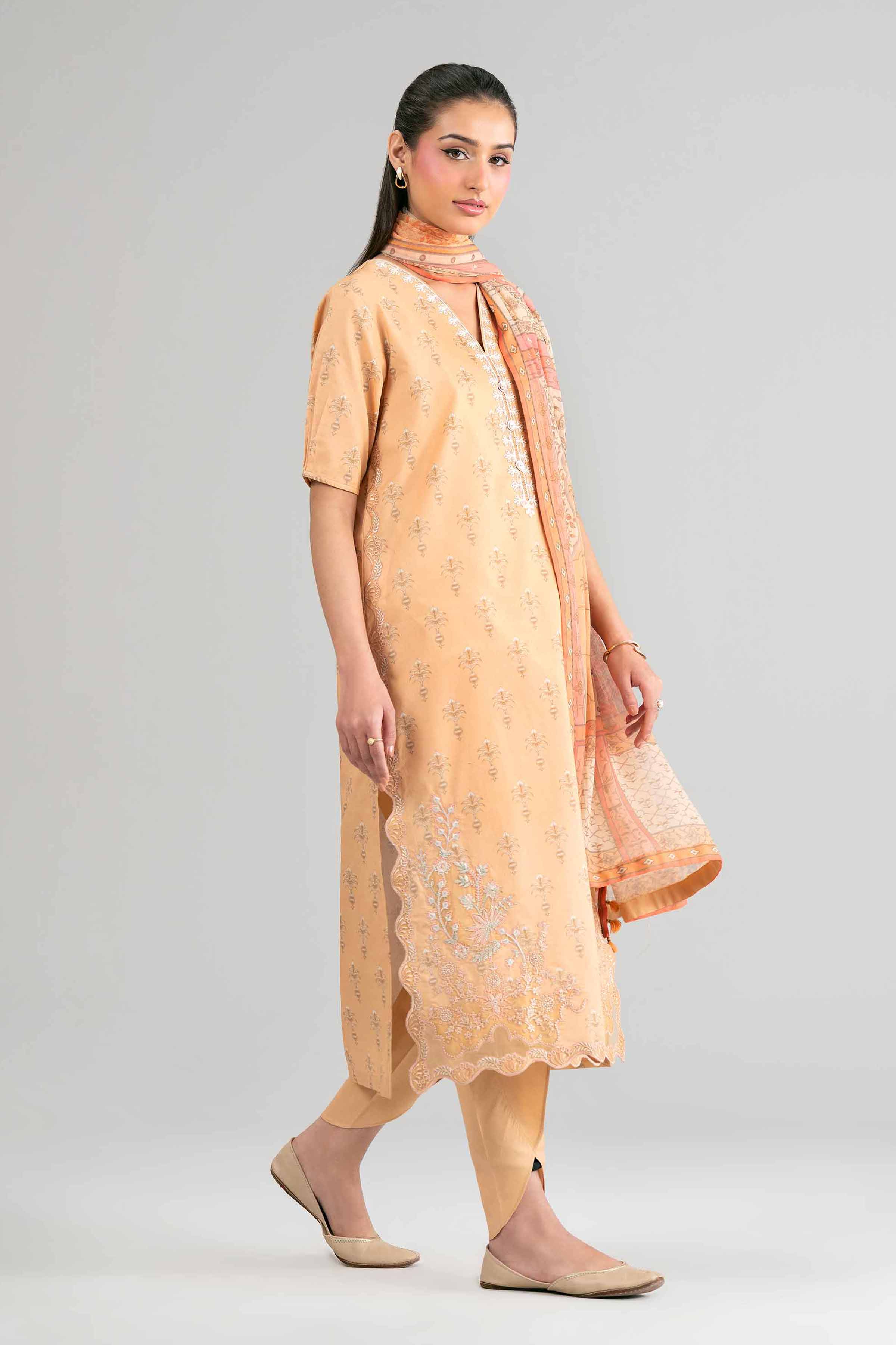 2 Piece - Digital Printed Embroidered Suit - 42601584 for Women - Unstitched Collection | Nishat | Shop Online