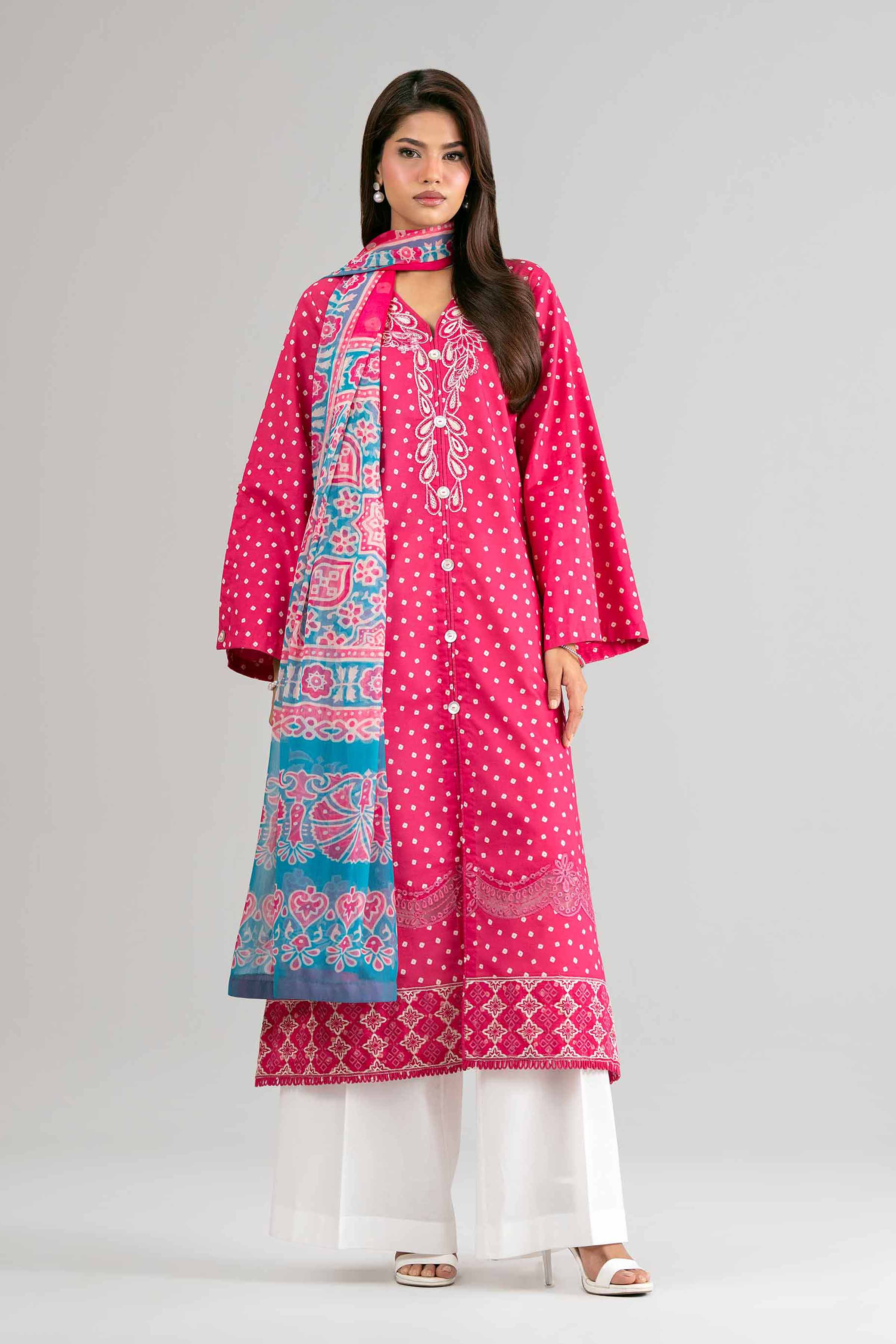 2 Piece - Digital Printed Embroidered Suit - 42601588 for Women - Unstitched Collection | Nishat | Shop Online