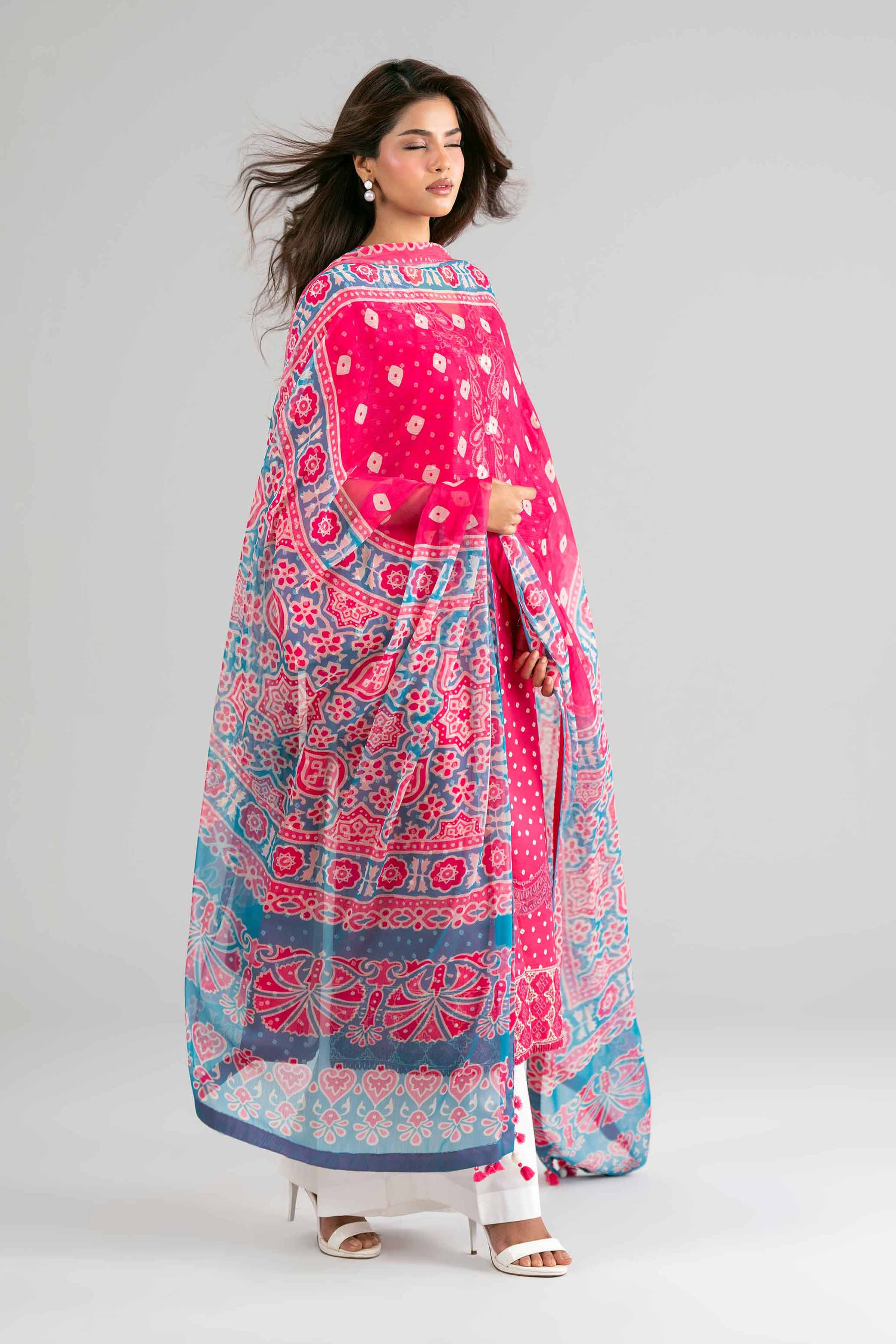 2 Piece - Digital Printed Embroidered Suit - 42601588 for Women - Unstitched Collection | Nishat | Shop Online