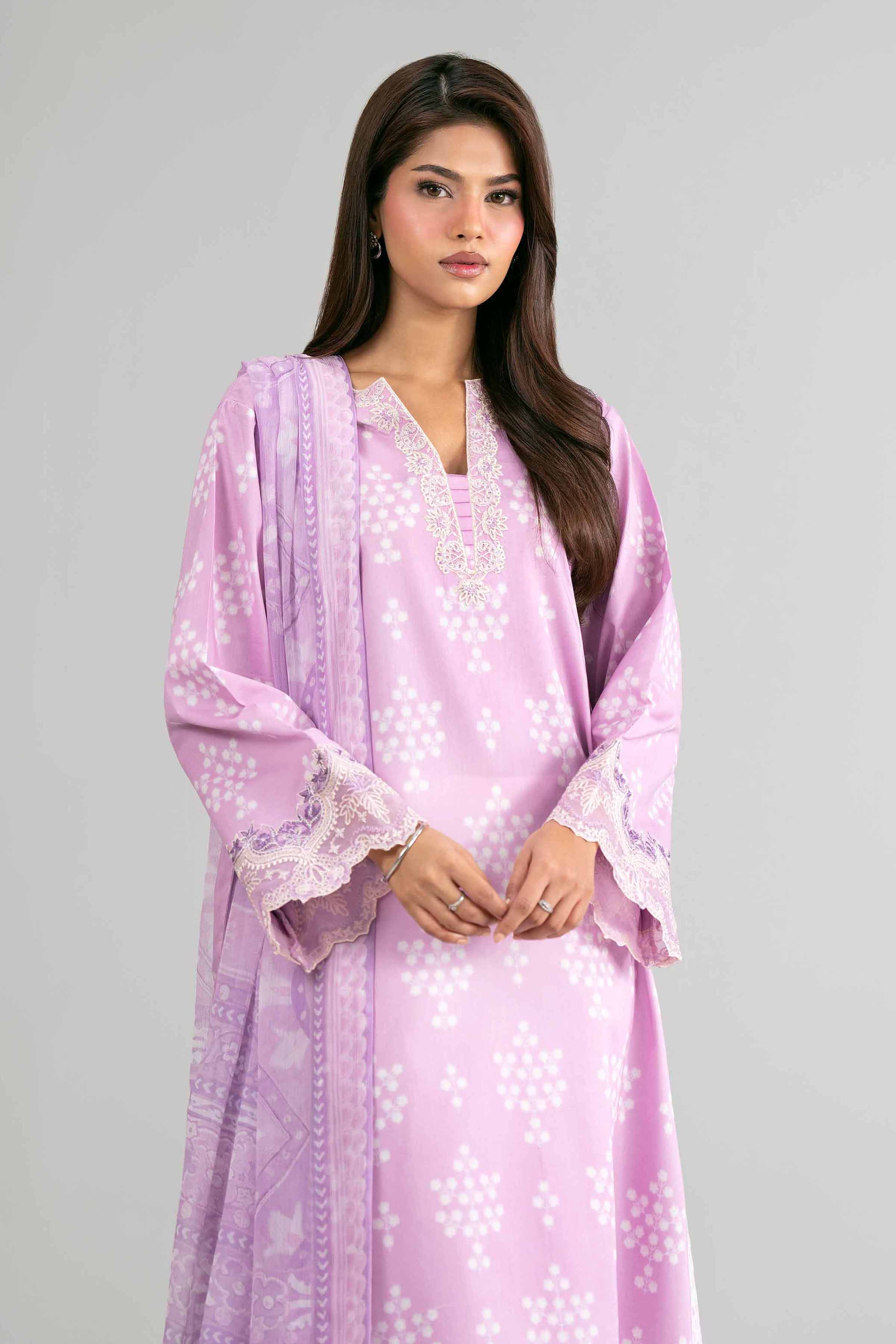 2 Piece - Digital Printed Embroidered Suit - 42601589 for Women - Unstitched Collection | Nishat | Shop Online