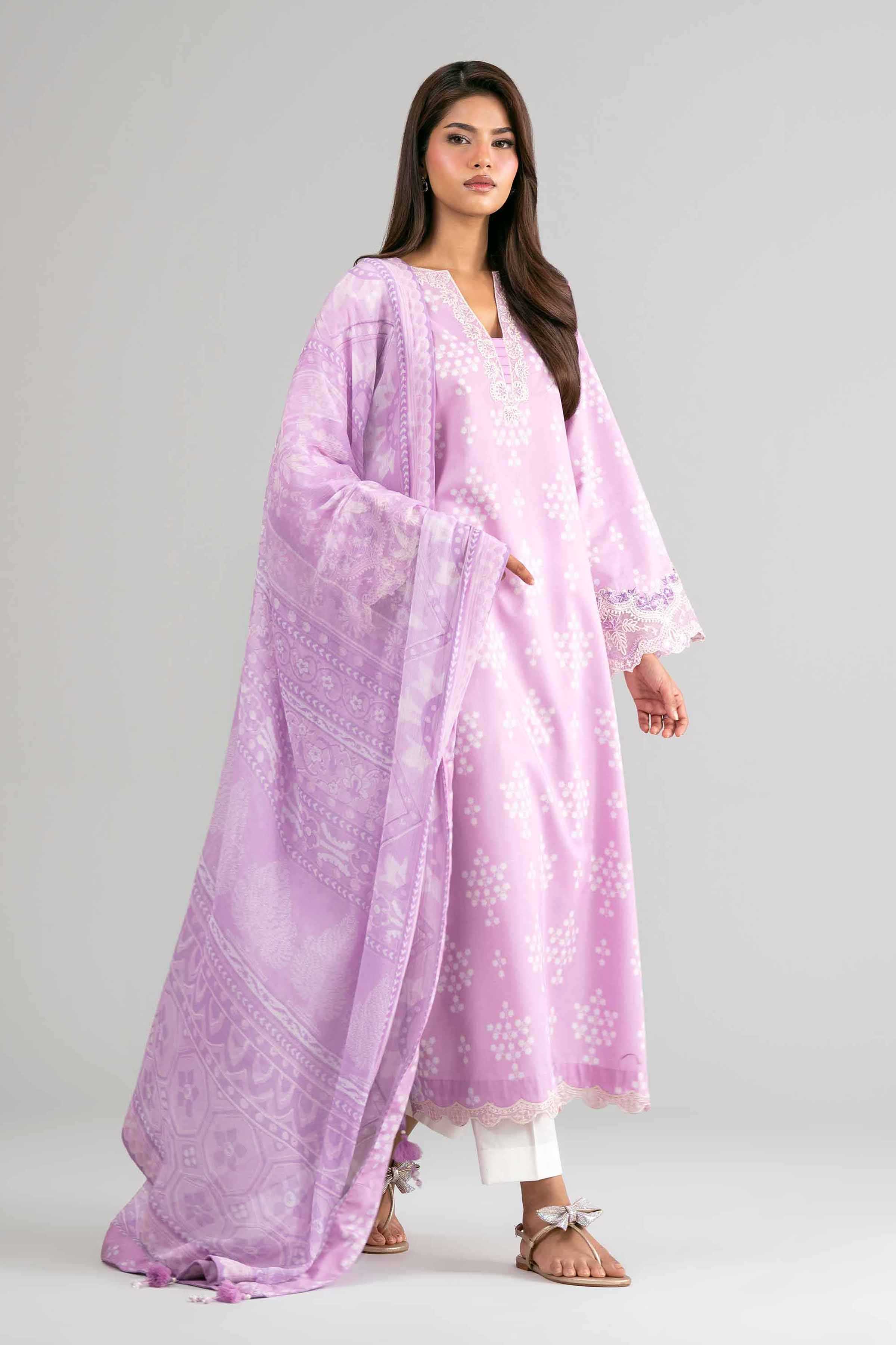 2 Piece - Digital Printed Embroidered Suit - 42601589 for Women - Unstitched Collection | Nishat | Shop Online