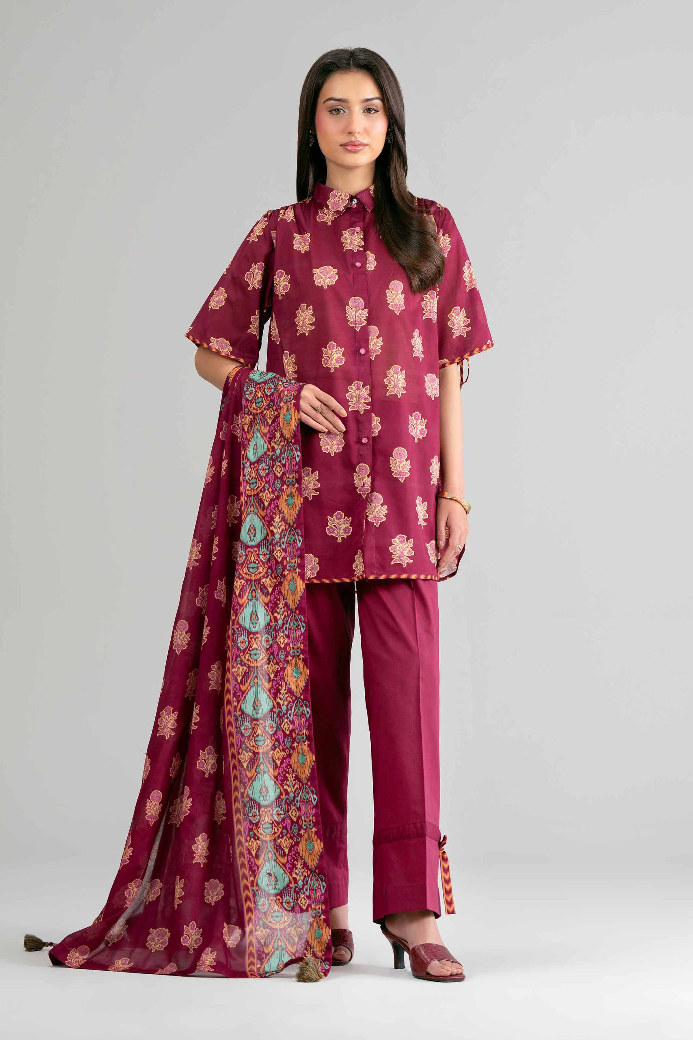 2 Piece - Printed Suit - 42601607 for Women - Unstitched Collection | Nishat | Shop Online