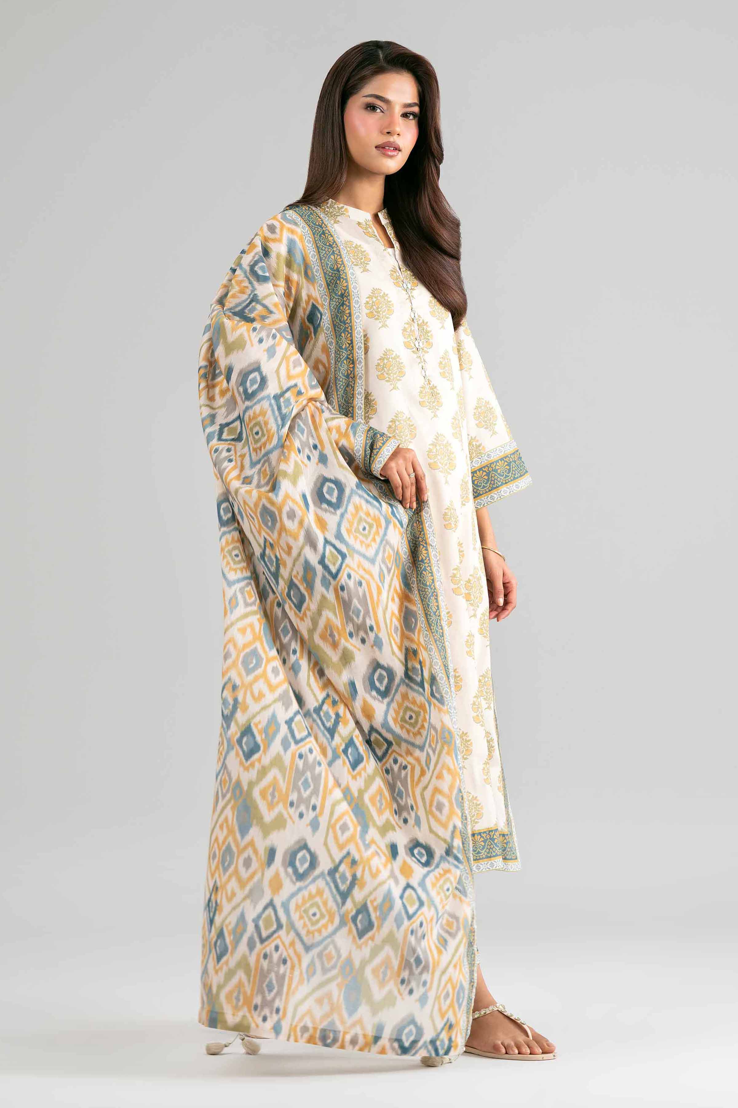 2 Piece - Printed Suit - 42601608 for Women - Unstitched Collection | Nishat | Shop Online