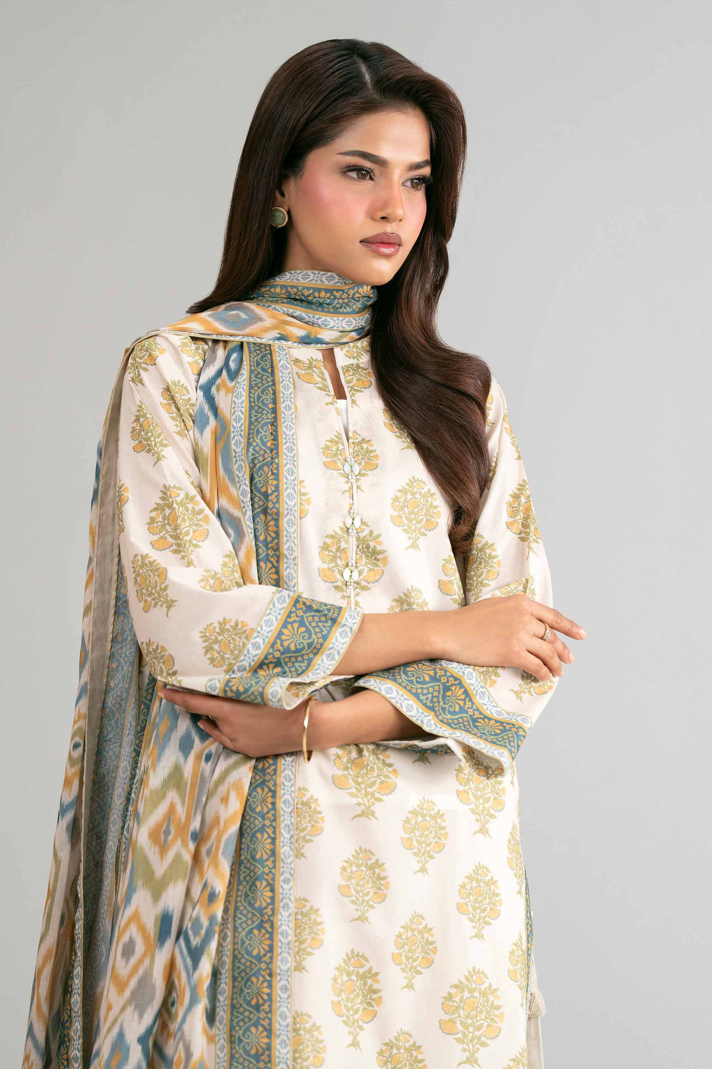 2 Piece - Printed Suit - 42601608 for Women - Unstitched Collection | Nishat | Shop Online