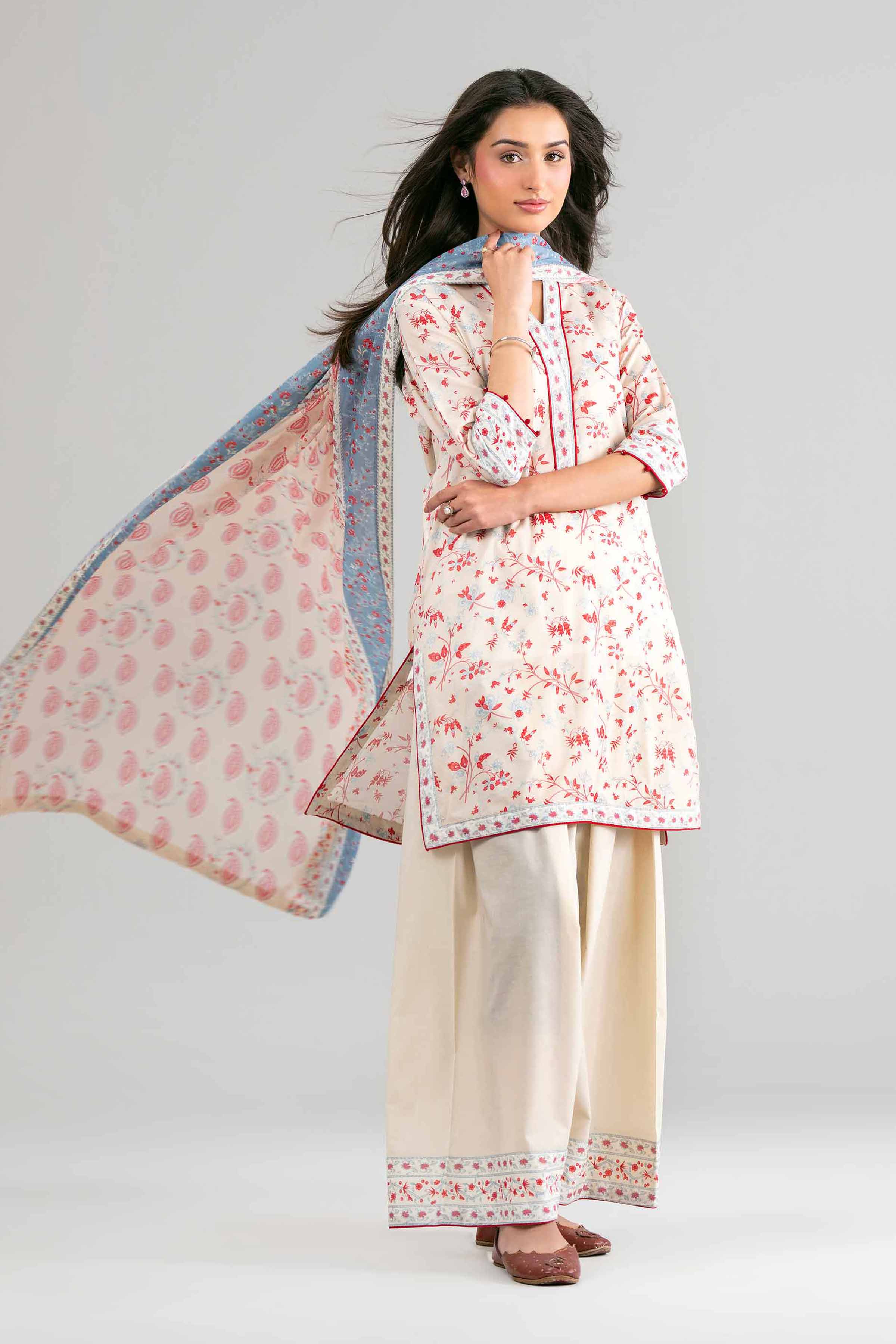 2 Piece - Printed Suit - 42601610 for Women - Unstitched Collection | Nishat | Shop Online