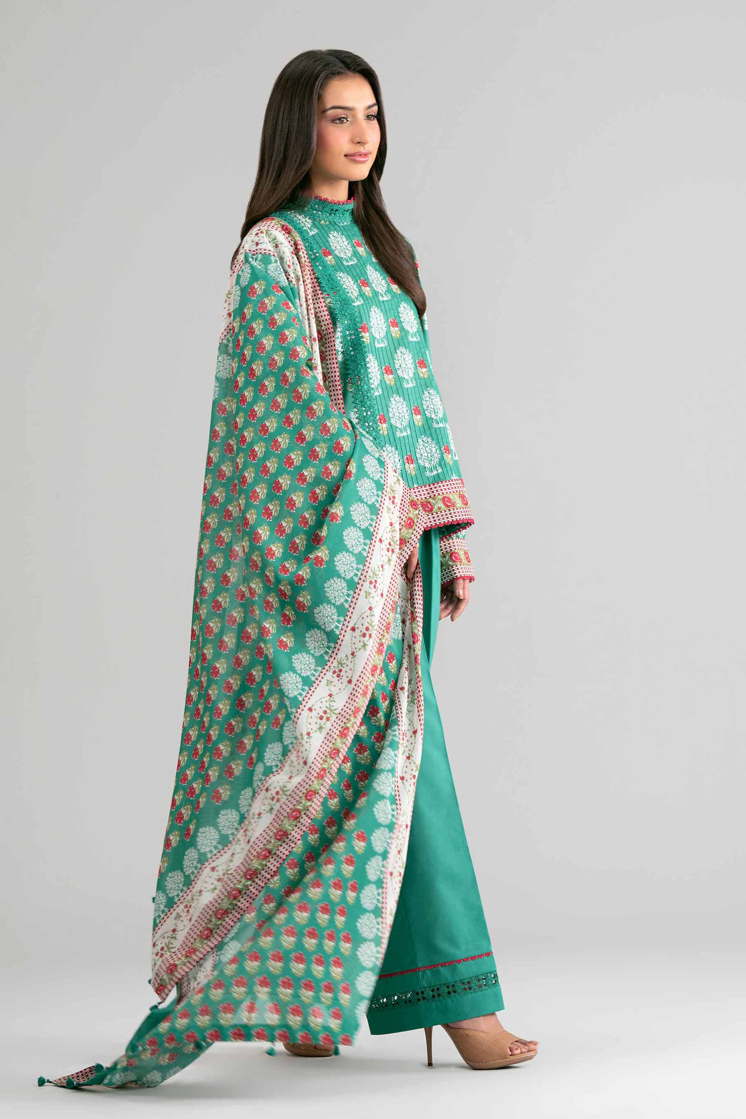 2 Piece - Printed Suit - 42601612 for Women - Unstitched Collection | Nishat | Shop Online